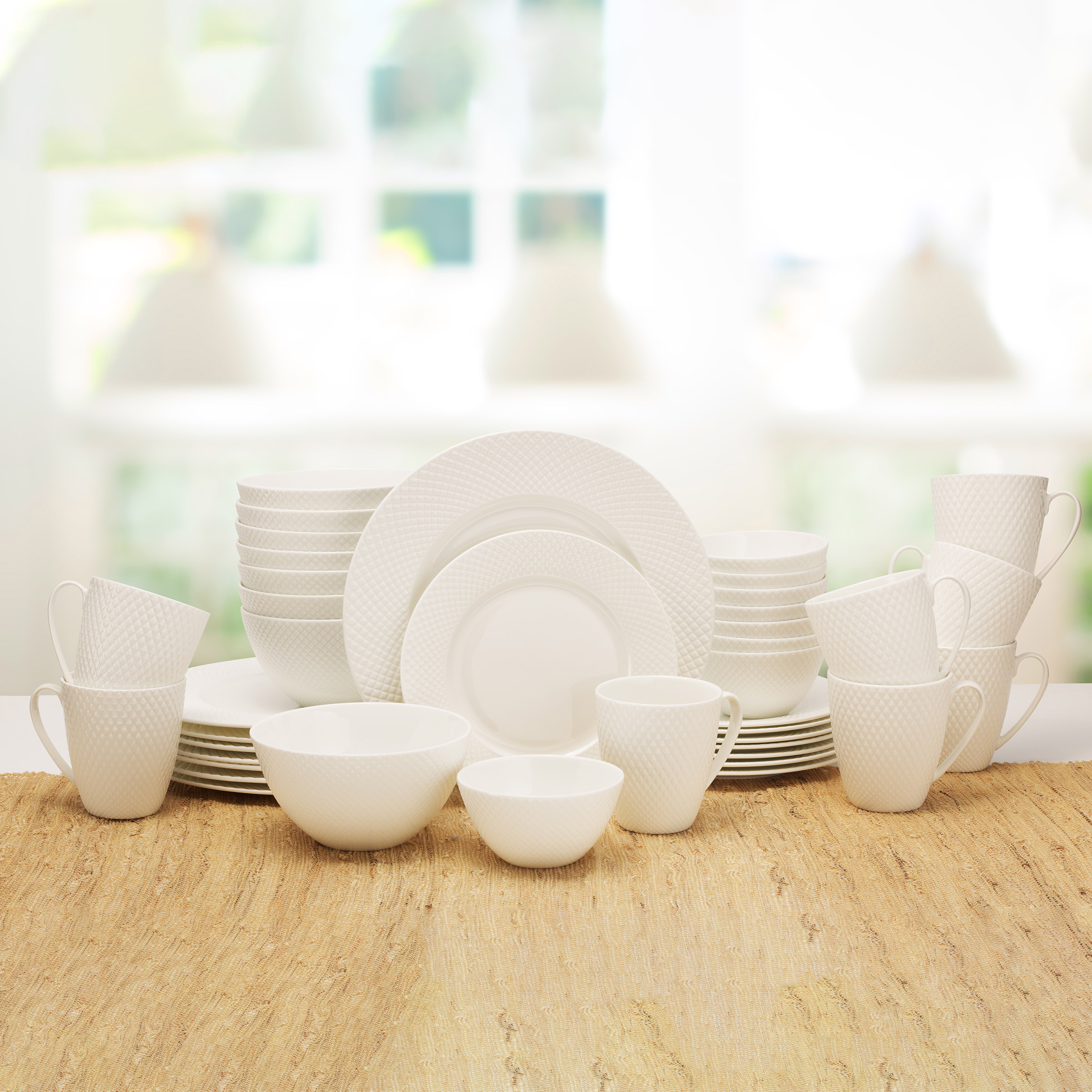 Mikasa Huntington 40-piece Bone China Dinnerware Set