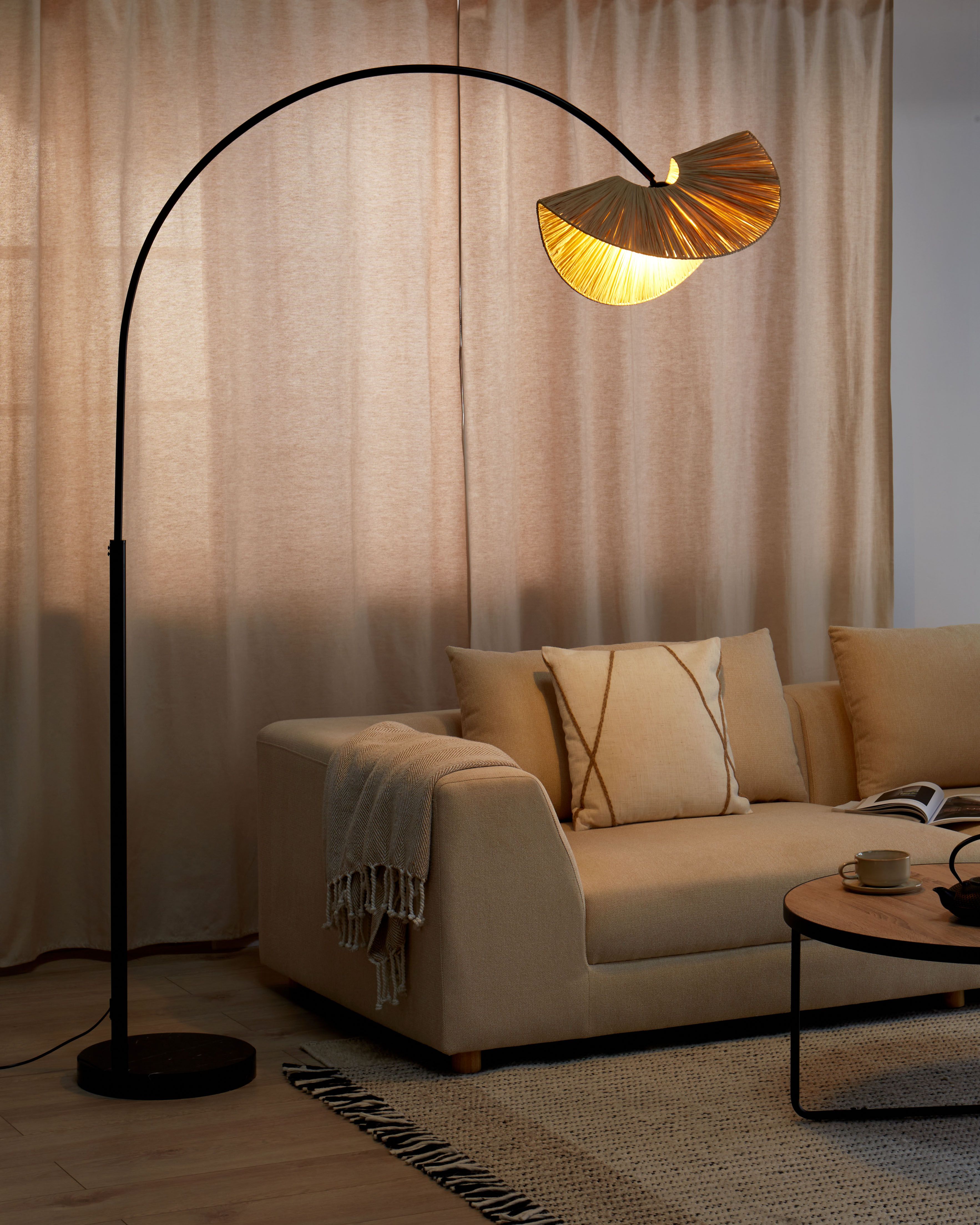 Floor Lamp HERRON Natural