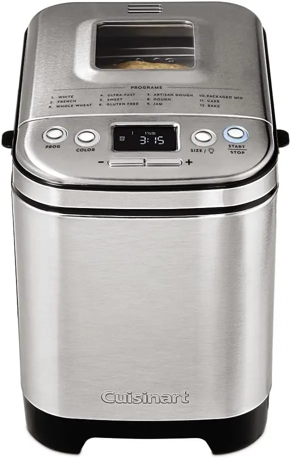 Cuisinart Compact Automatic Bread Maker Machine, Up To 2lb Loaves