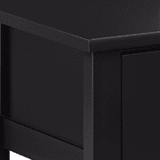 Alden Design Wooden Entryway Console Table with Storage Drawer, Black