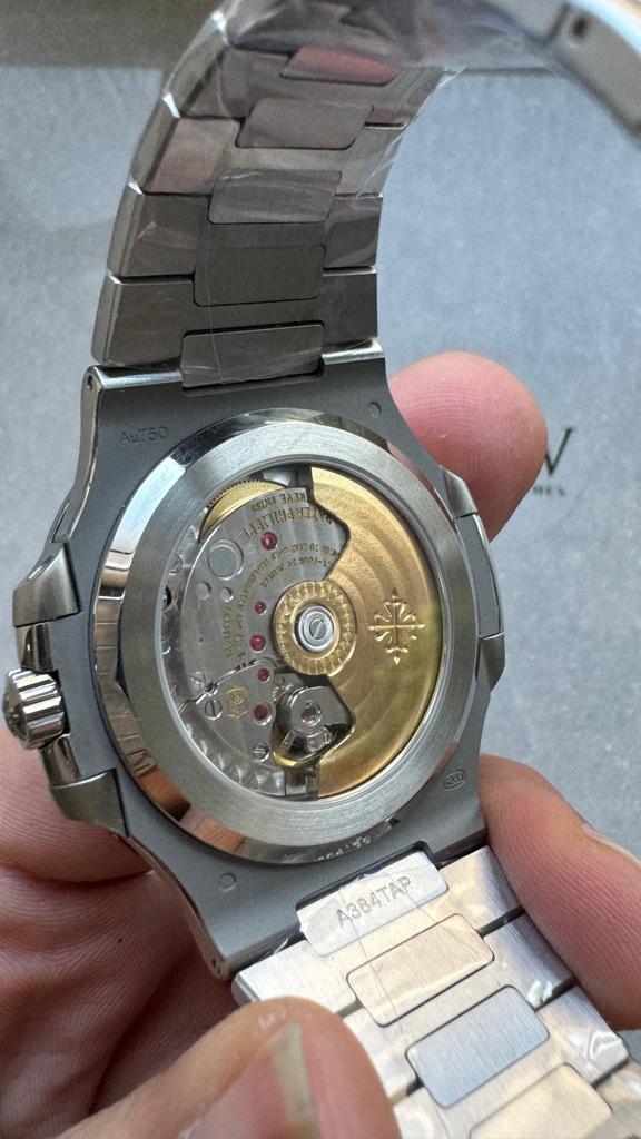Replica PATEK PHILIPPE Nautilus 5811/1G PPF 1:1 Best Edition Grey Textured Dial on SS Bracelet Asian Cal.26-330CS - Top club