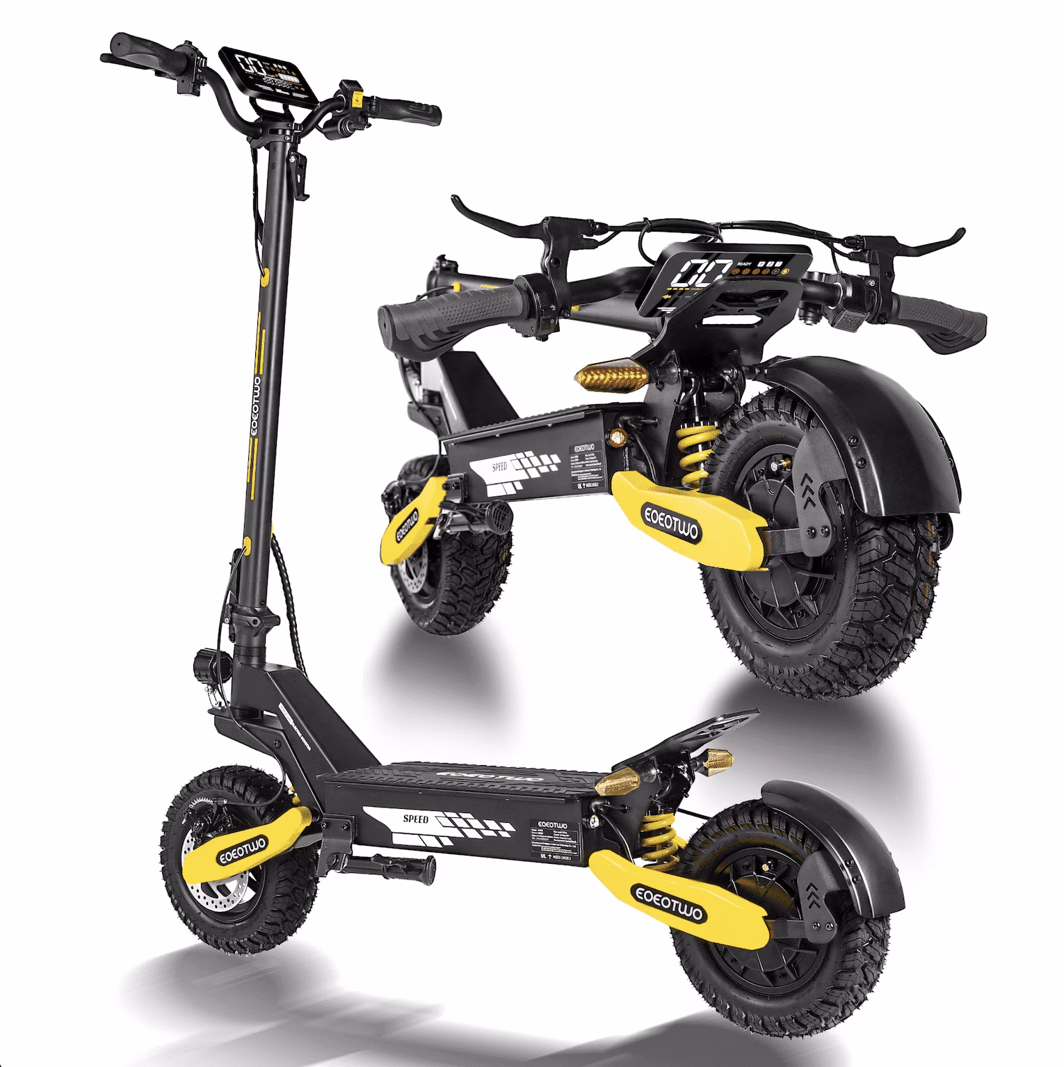 Off Road Electric Scooter for Adults, 1200W Motor Fast E Scooter, Up to 28MPH Top Speed & 20Miles Long Range, 11" Off-Road Tires, 330lbs MAX Load, Foldable - Image 3