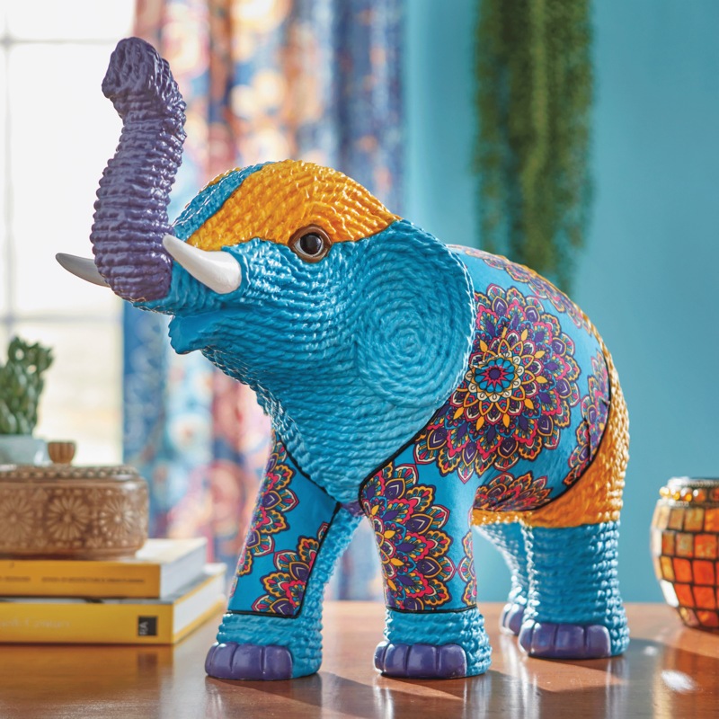 Boho Patchwork Elephant - MIDNIGHT VELVET CATALOG