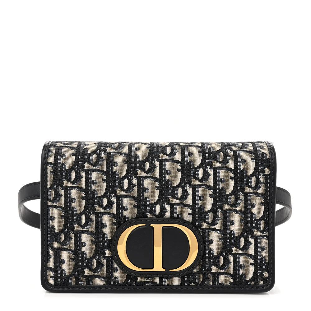 Oblique Canvas Dior Montaigne Replica with Gold Hardware