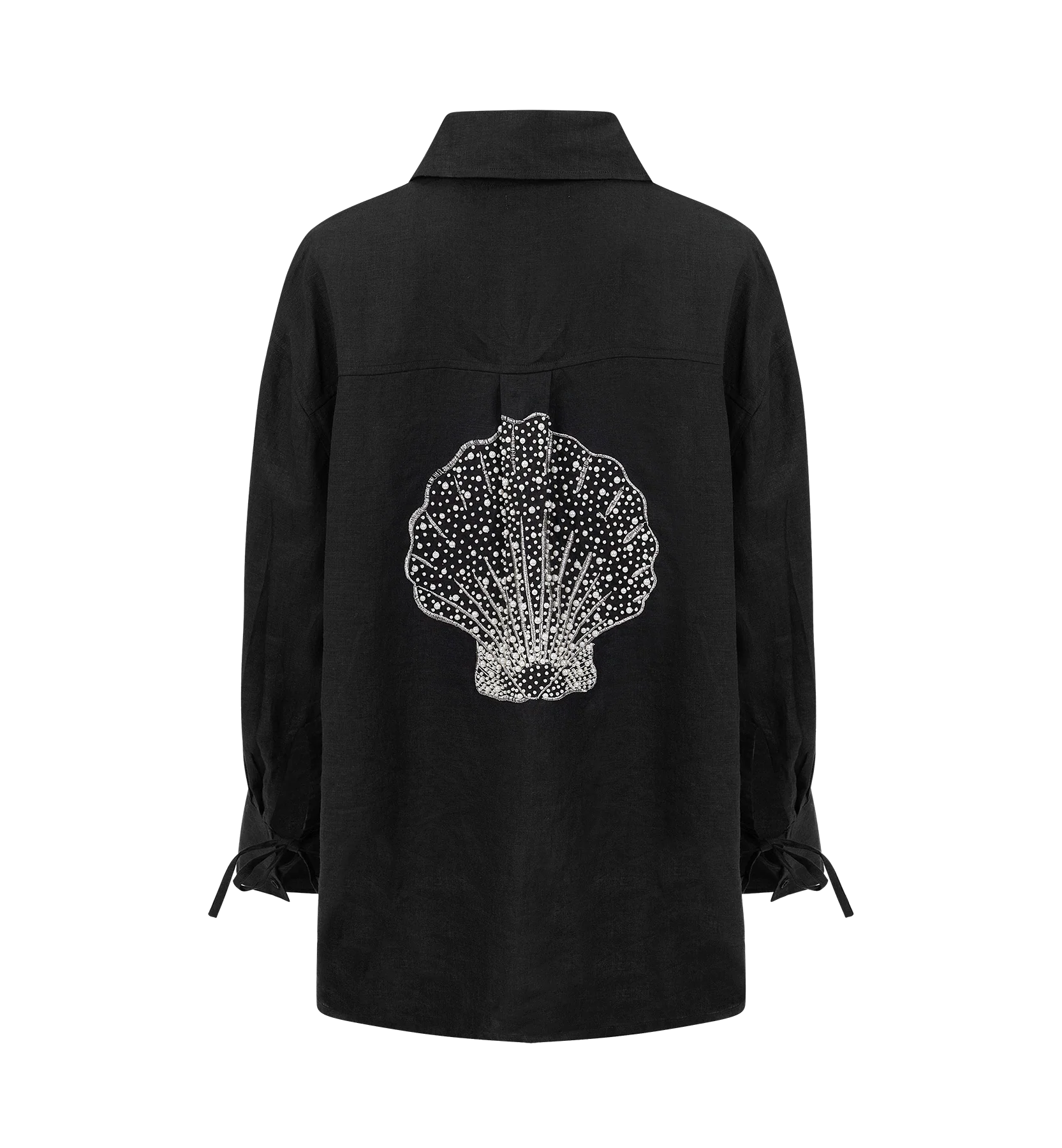 Nero Starfish Embroidered Blouse