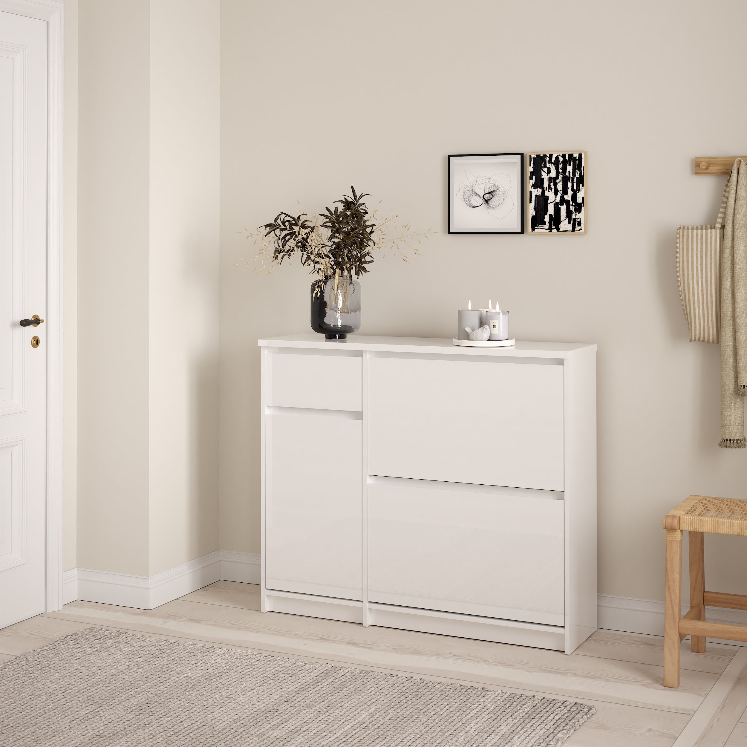 Blokker basic Flip Schoenenkast - Wit