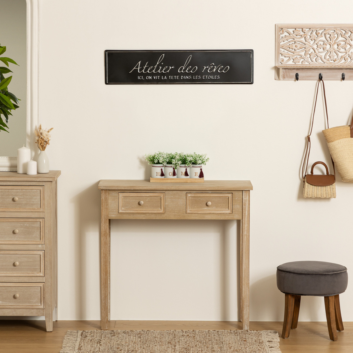 Wall plaque "Leandre" 78x18 cm