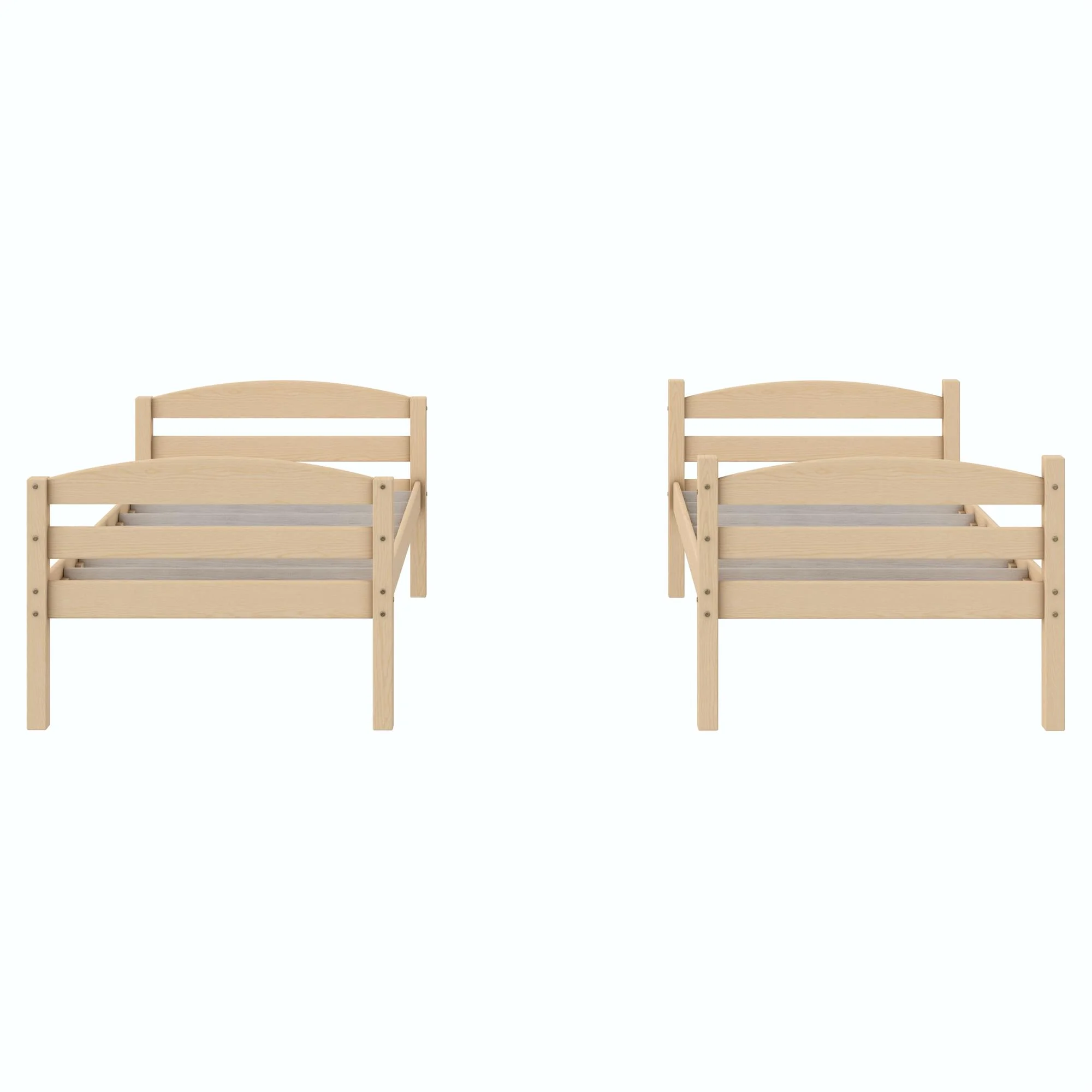 Better Homes & Gardens Leighton Solid Wood Twin-over-Twin Convertible Bunk Bed, Vanilla - Image 48