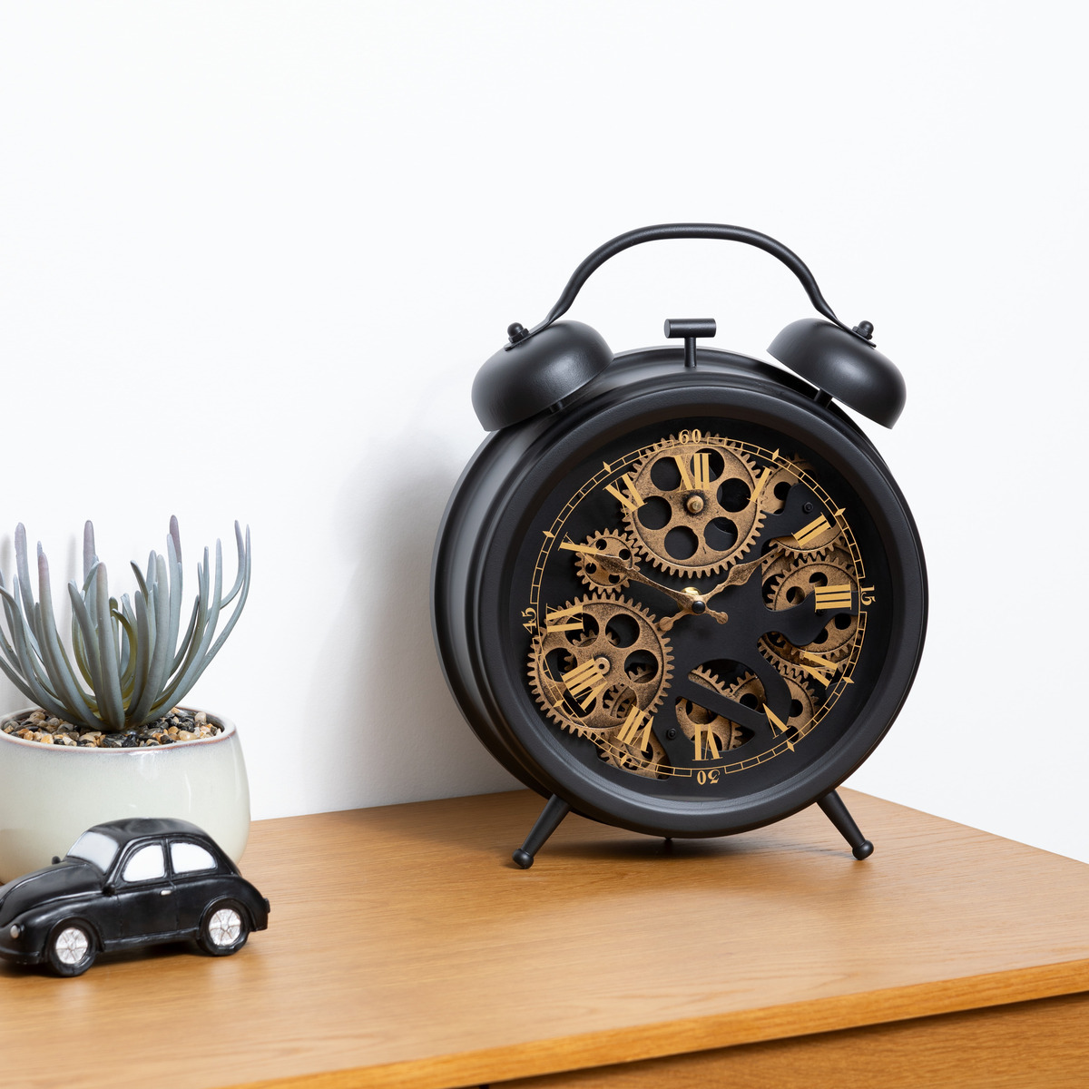 Desk clock "Will" Black, H.41 cm