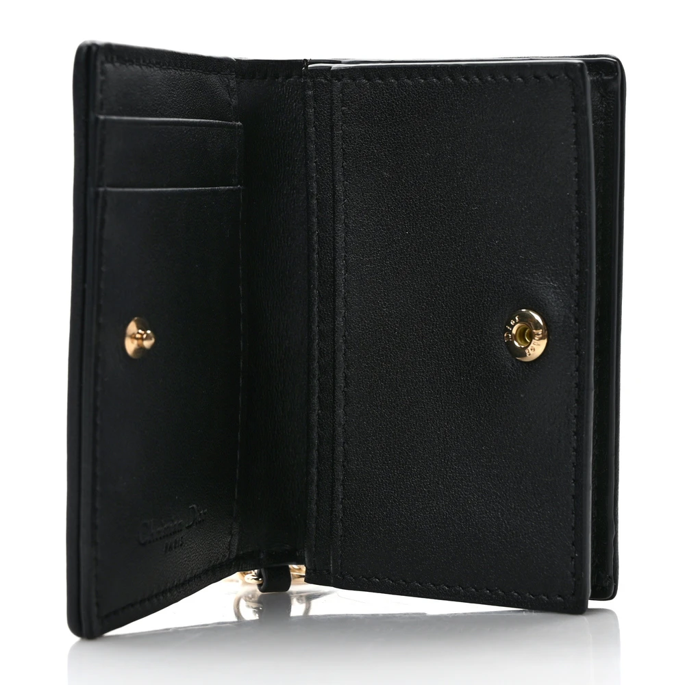 Dior Lambskin Lady Dior Card Holder Replica – Gold Hardware Perfection1:1High-quality replica