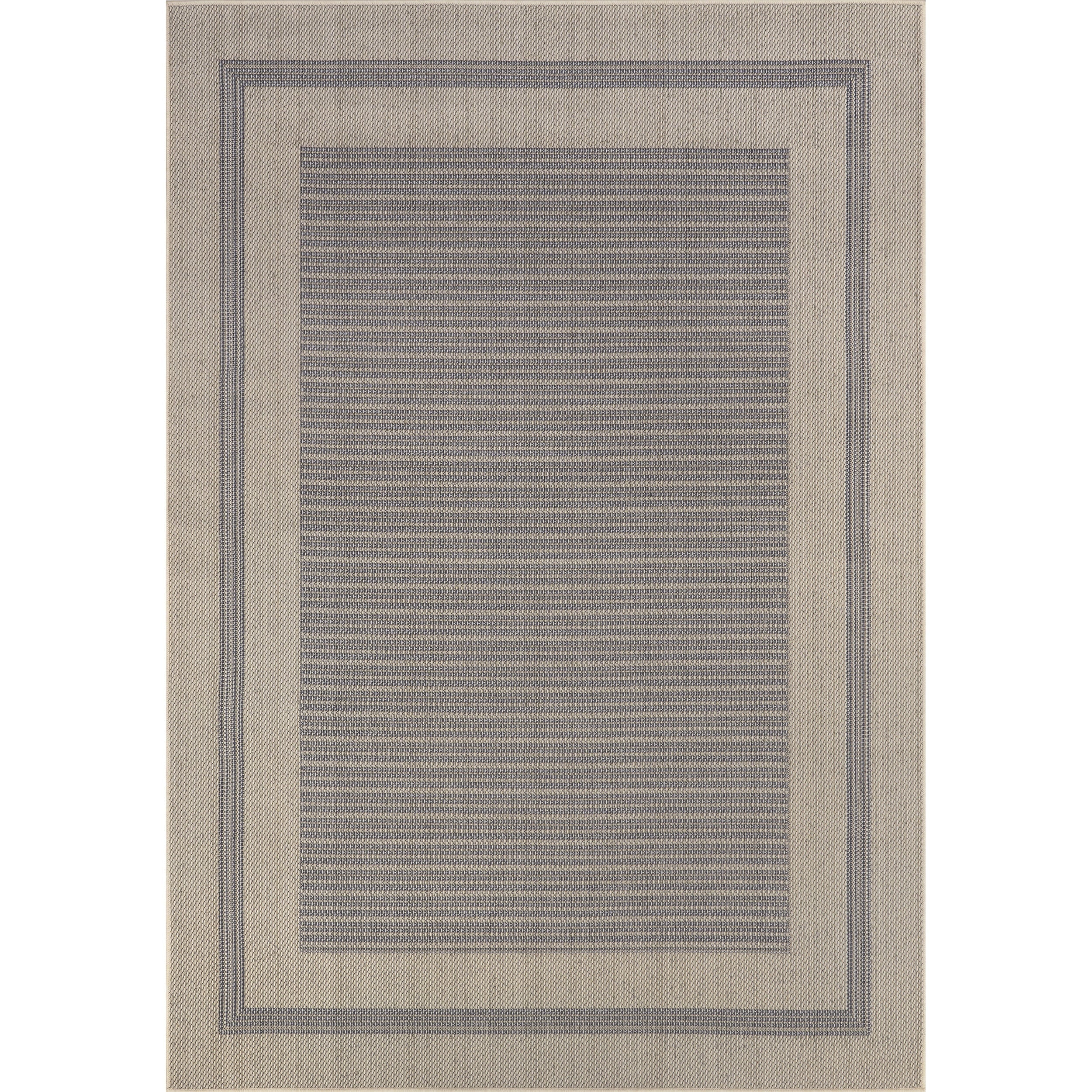 nuLOOM Antonella Bordered Solid Indoor/Outdoor Area Rug, 8' x 10', Beige
