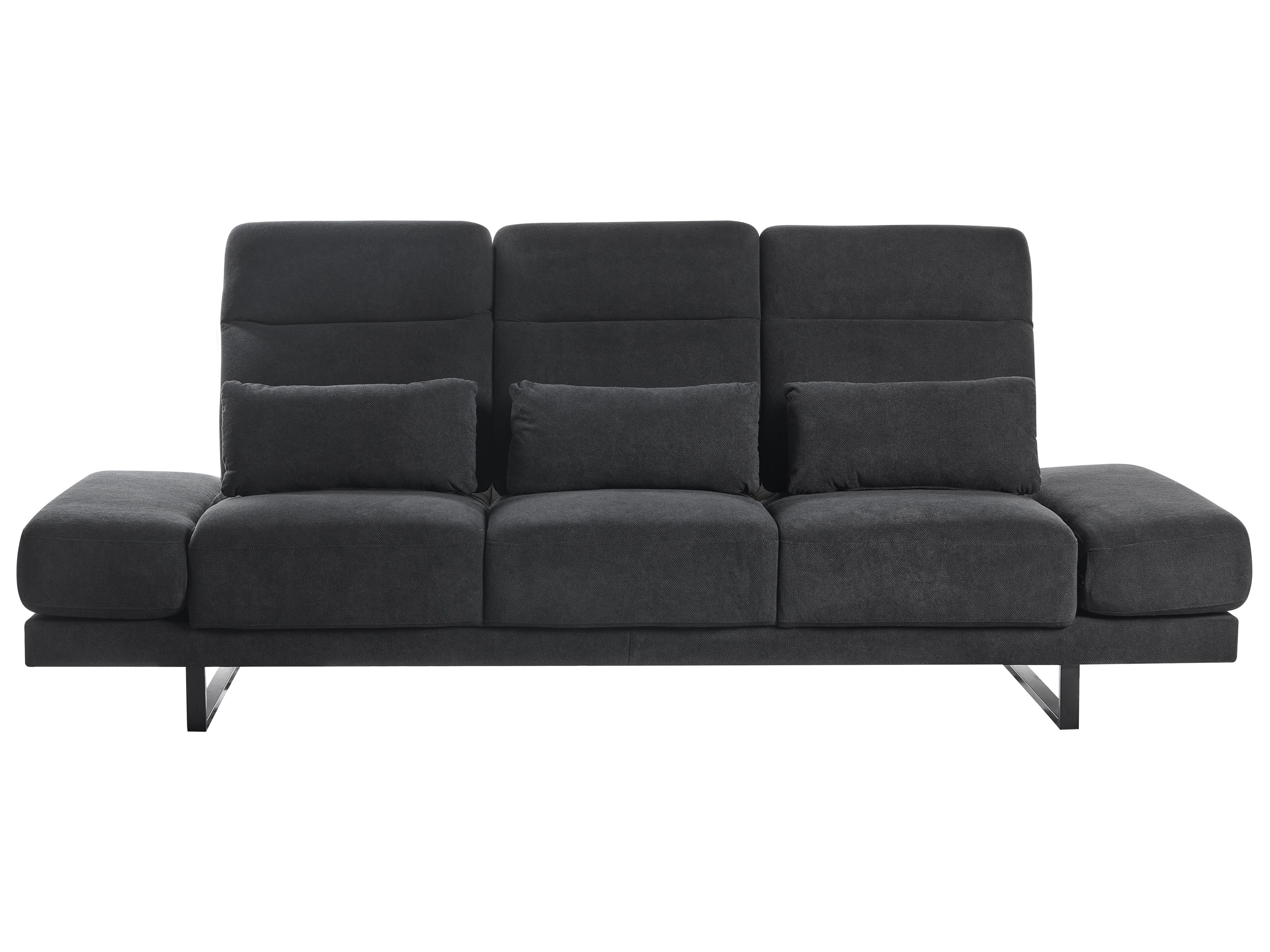 Sofa 3 Seater IKAST Fabric Black