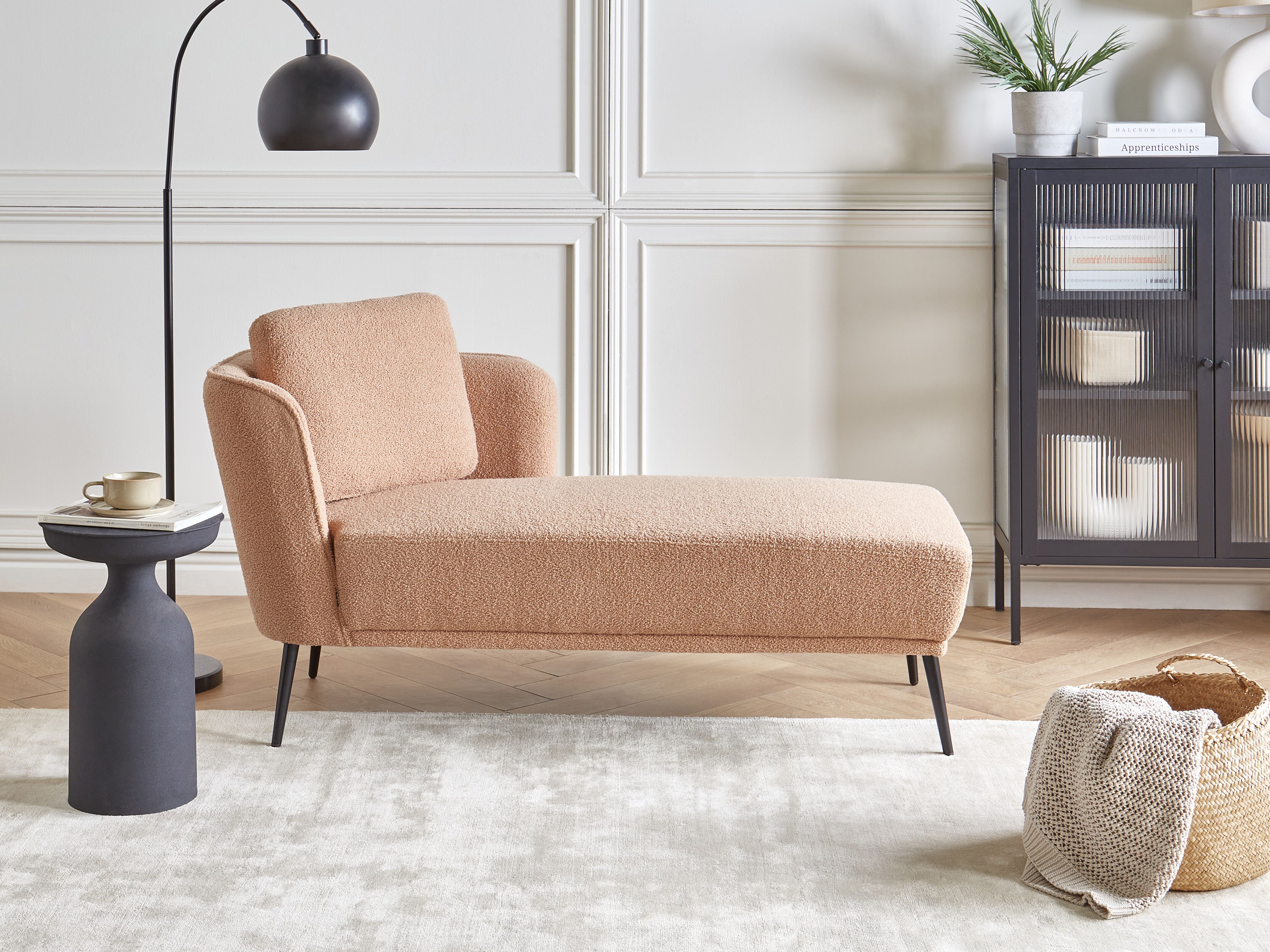 Left-Hand Chaise Lounge ARTHEZE Boucle Beige