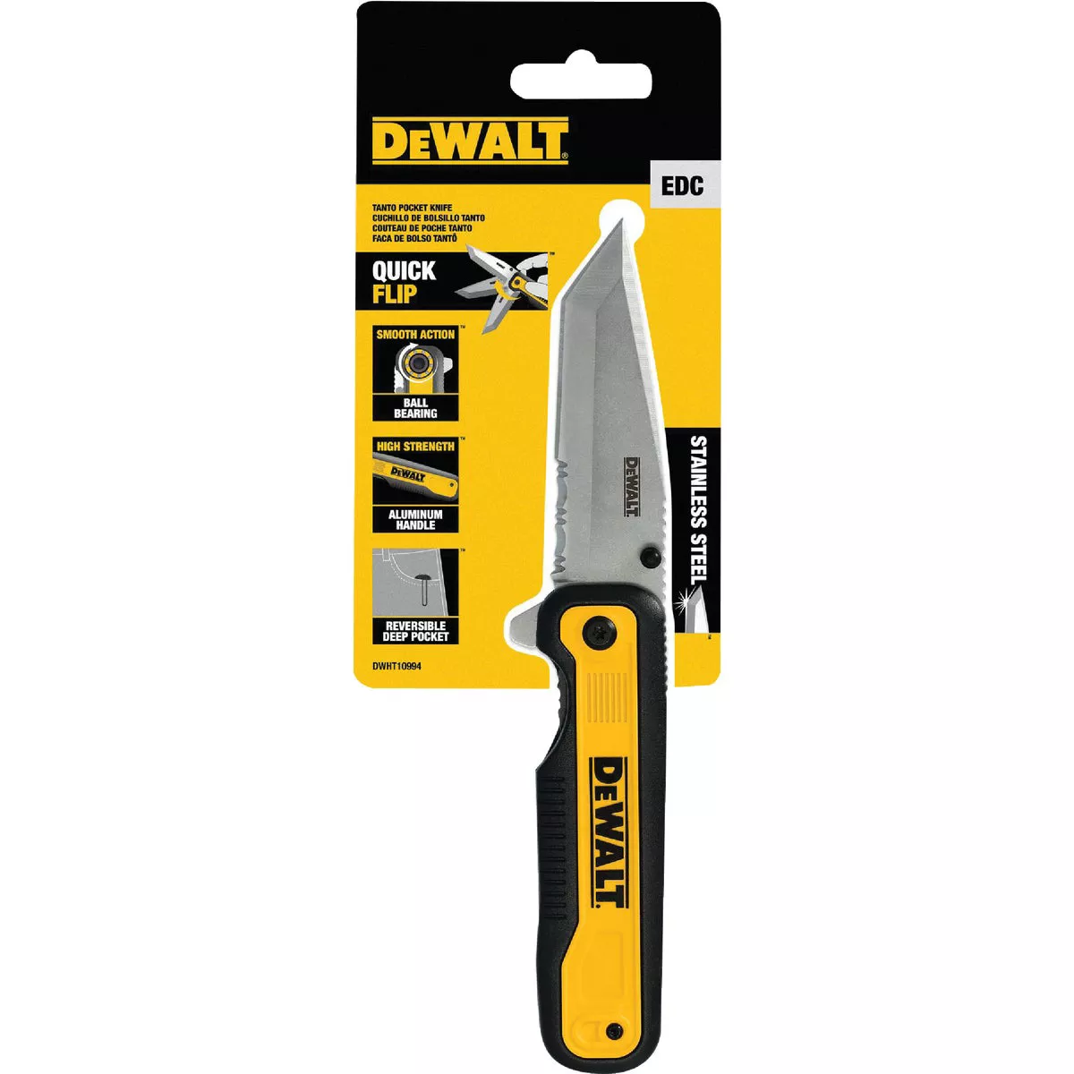 DEWALT 3.3 In. Tanto Pocket Knife