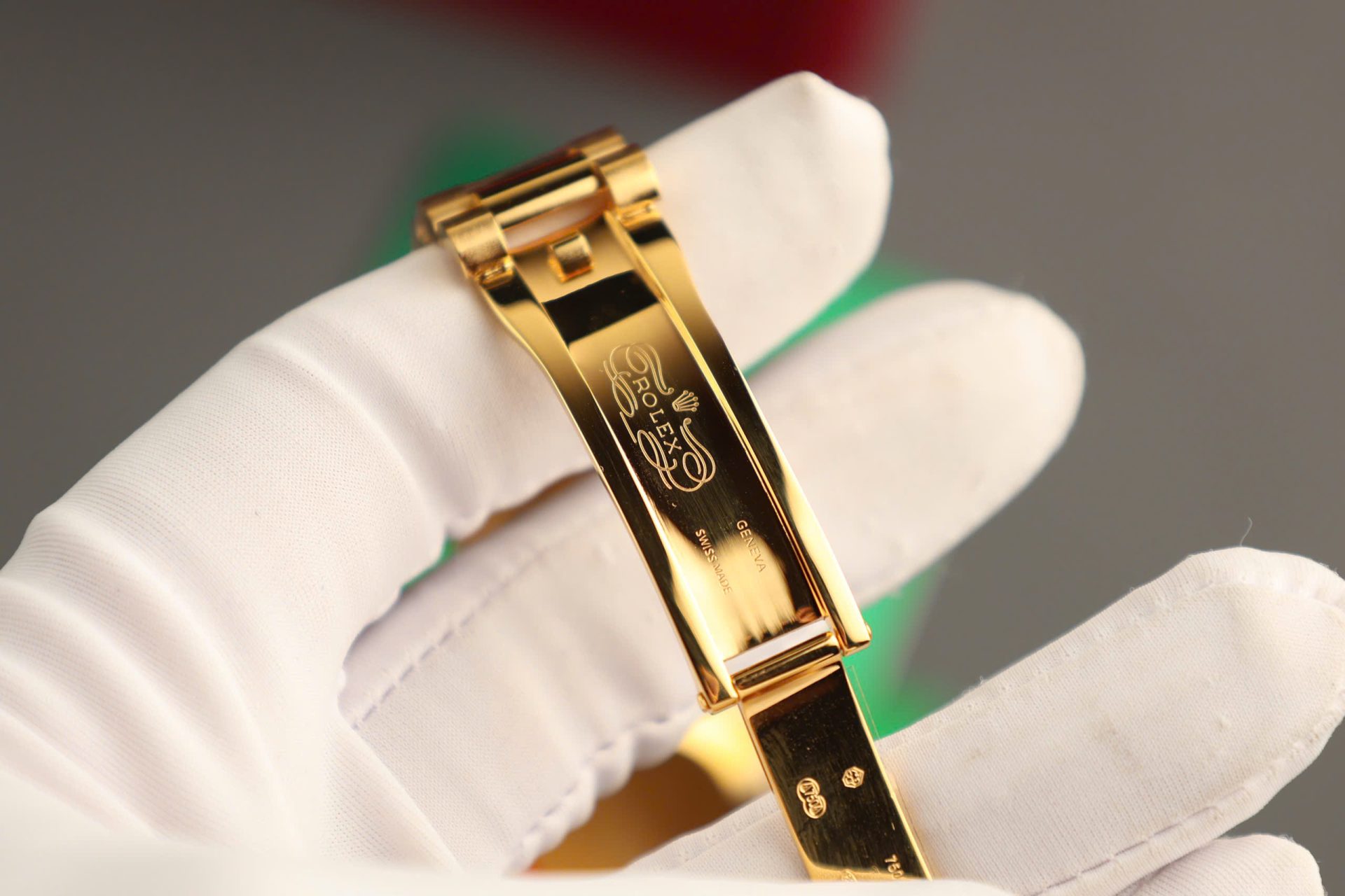 Rolex Day-Date Replica Watch Dial Mother Of Pearl Custom Gold Wrapped 36mm - Elite Watch Atelier