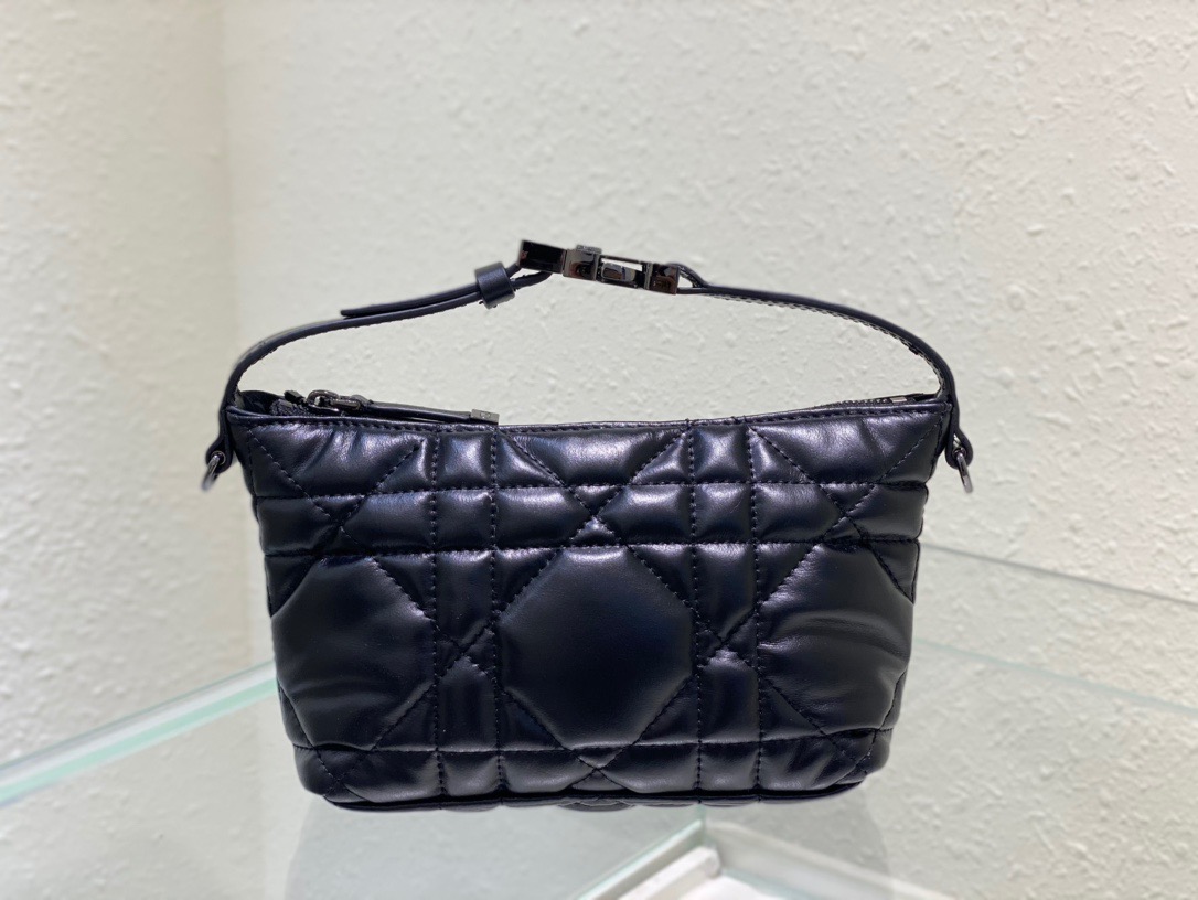 Christian Dior Small DiorTravel Nomad Pouch Black, For Women, Women’s Handbags 6in/15cm CD S5553BMIG_M9001:1High-quality replica