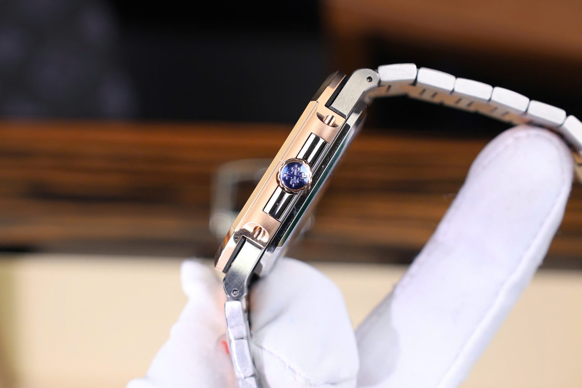 Patek Philippe Cubitus 5821 Demi Rose Gold Replica 11 Watch Dial Blue 45mm - Top club