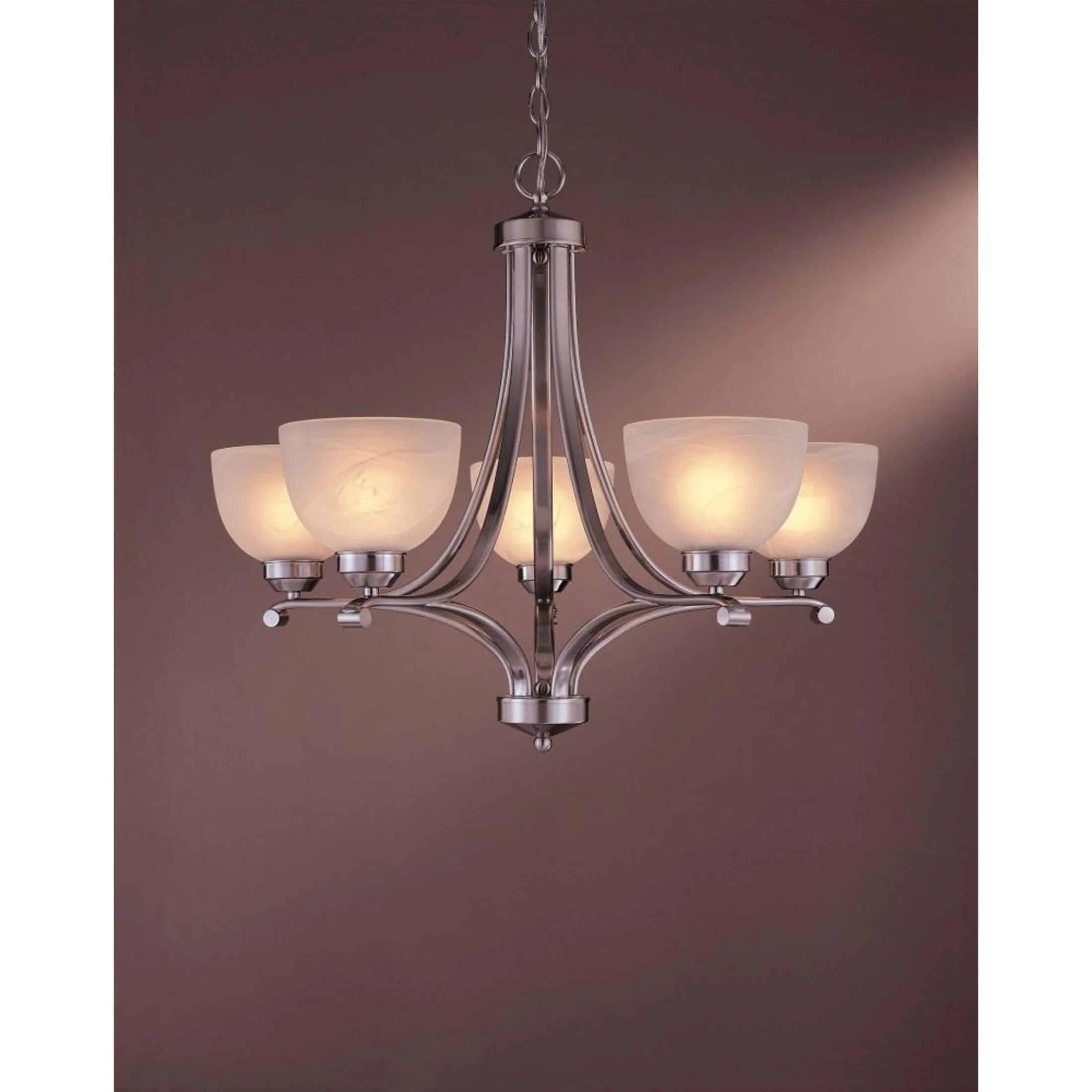 Minka Lavery - Paradox - Chandelier 5 Light Brushed Nickel in Transitional Style