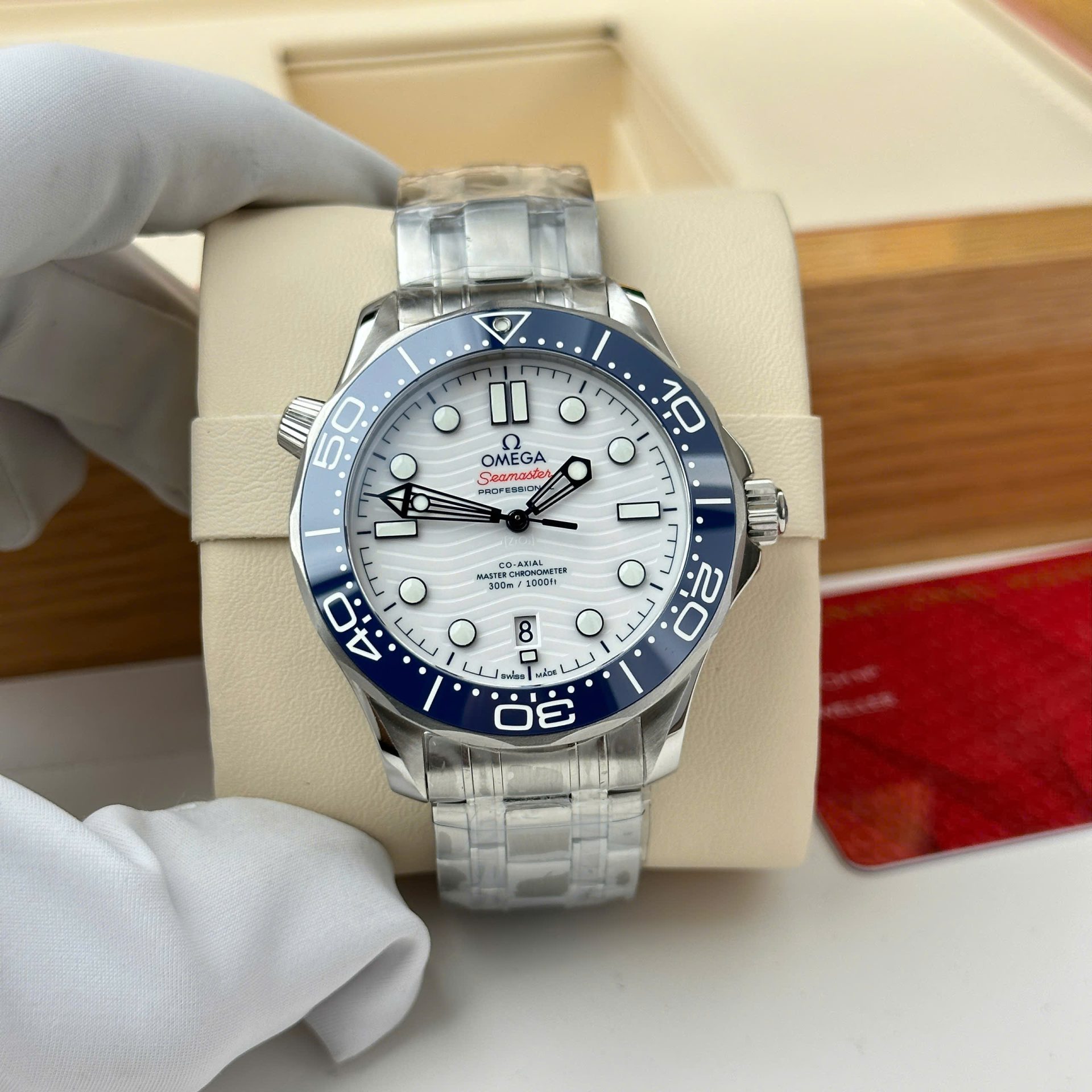 Omega Seamaster Diver 300M Luxury Fake Watches White Dial Automatic Movement VS Factory 42mm - Elite Watch Atelier