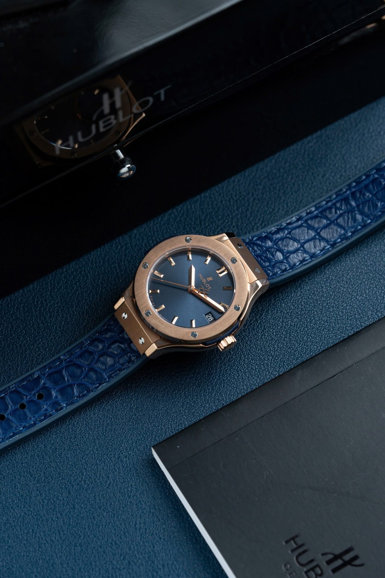 Hublot Replica Watch Classic Fusion King Gold Dial Blue 33mm - Top club