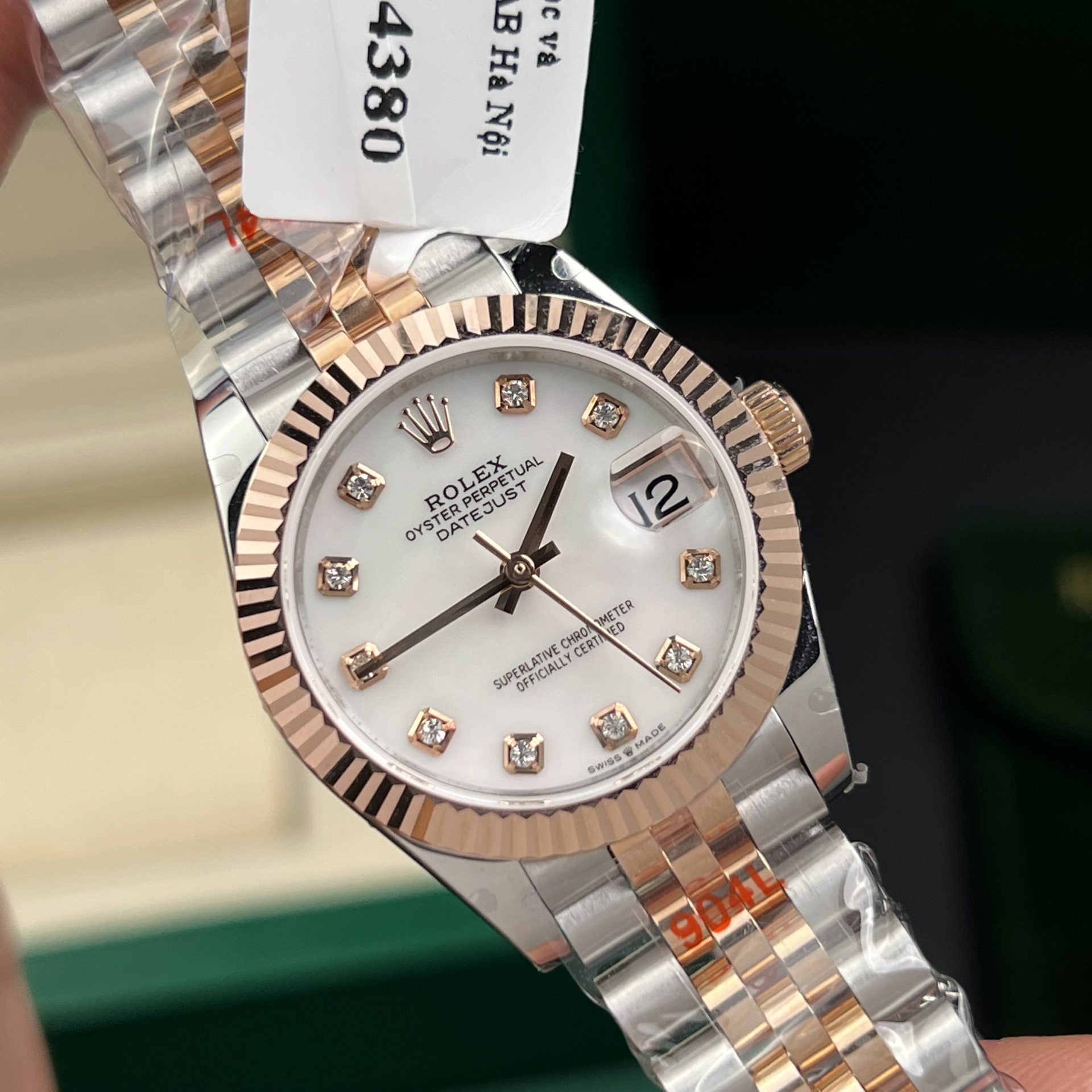 Rolex Best Replica Watch DateJust Gold Wrapped Mother Of Pearl Dial GM Factory 31mm - Elite Watch Atelier