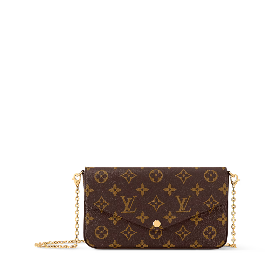 Louis Vuitton Pochette Félicie Monogram Canvas Crossbody & Clutch - COZYMIZE