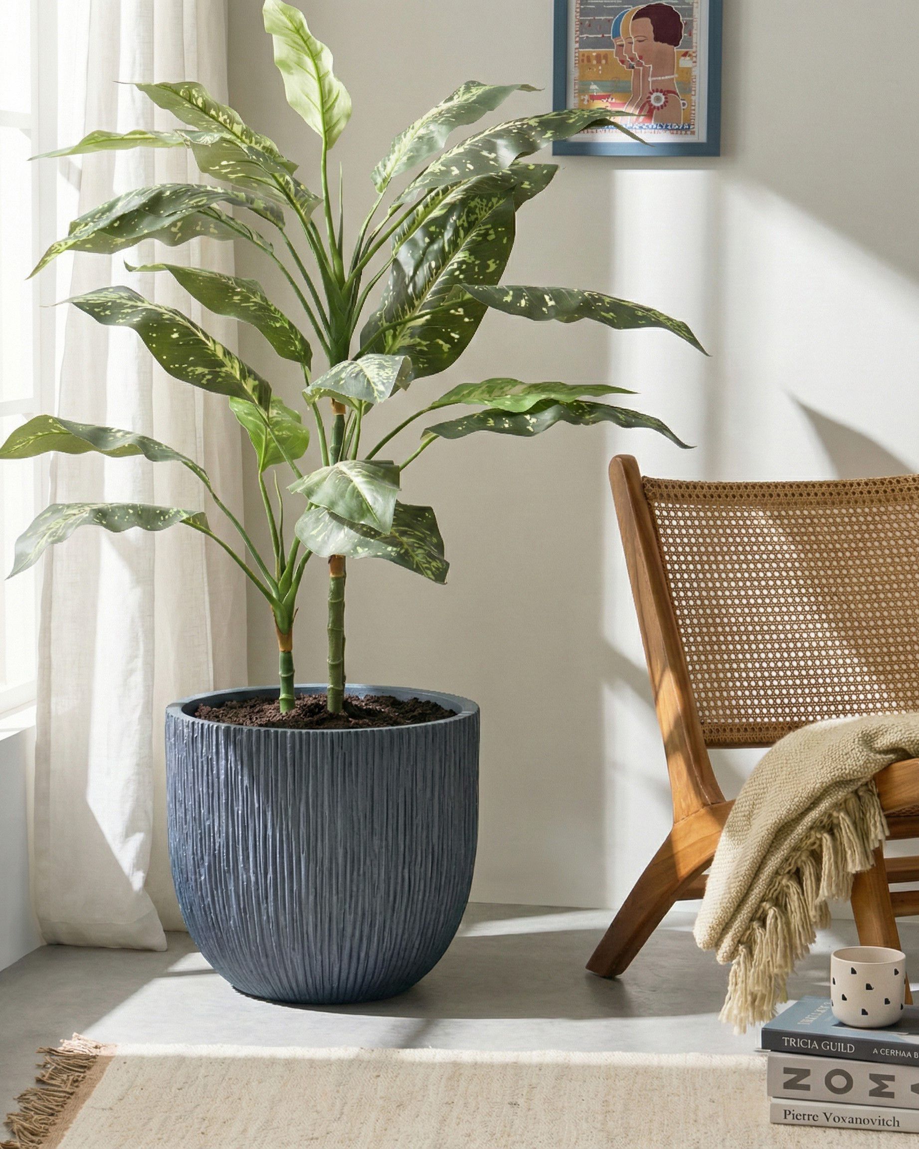 Plant Pot HANYUE 42 cm Grey