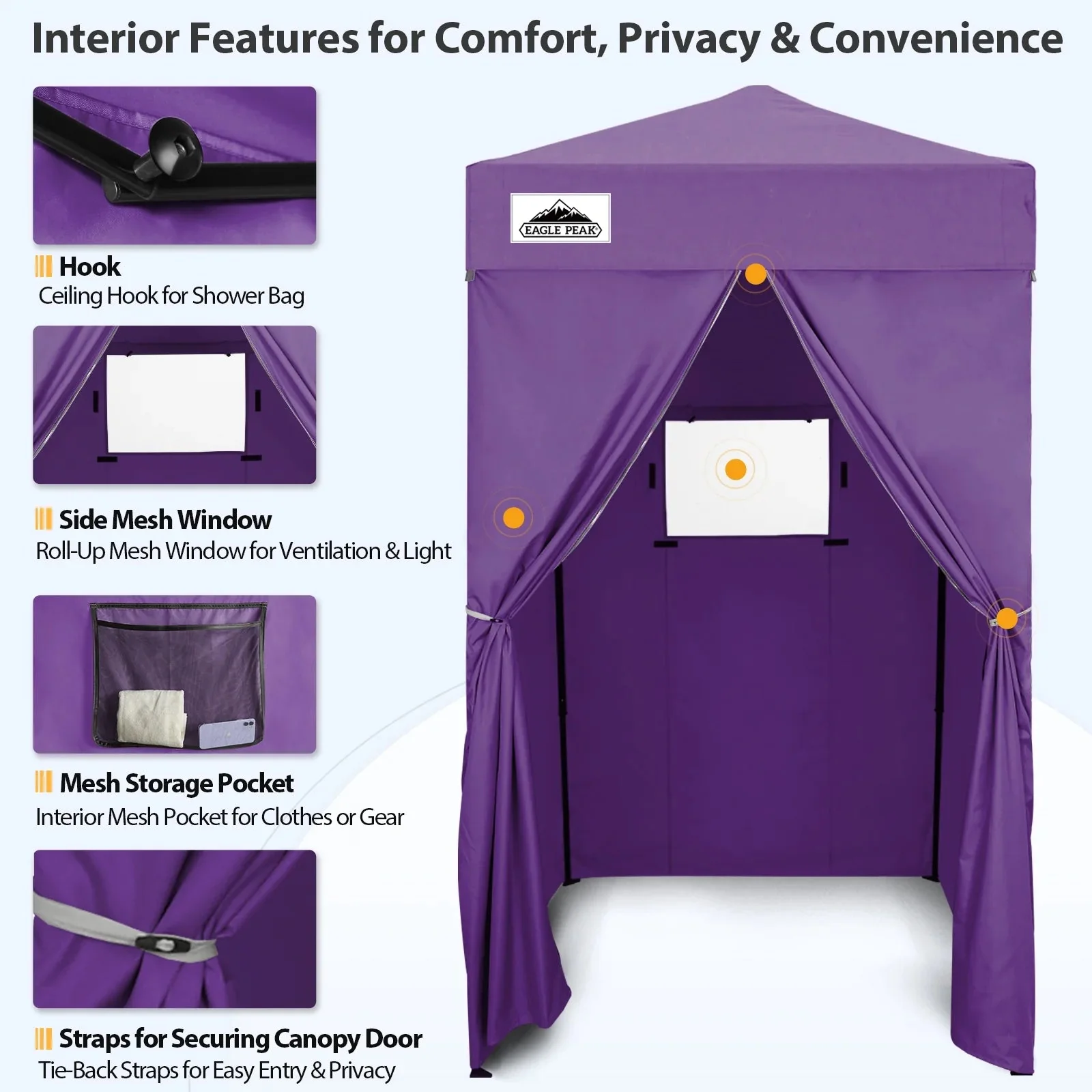 EAGLE PEAK Ultra Compact 4 ft x 4 ft Pop-Up Changing Room Canopy - Flex - Image 95 EAGLE PEAK Ultra Compact 4 ft x 4 ft Pop-Up Changing Room Canopy - Flex - Image 95