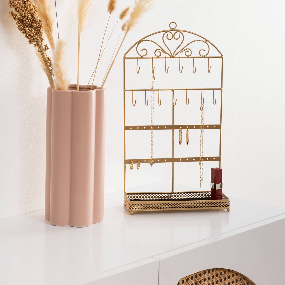 Jewellery holder, metal 23x14 cm