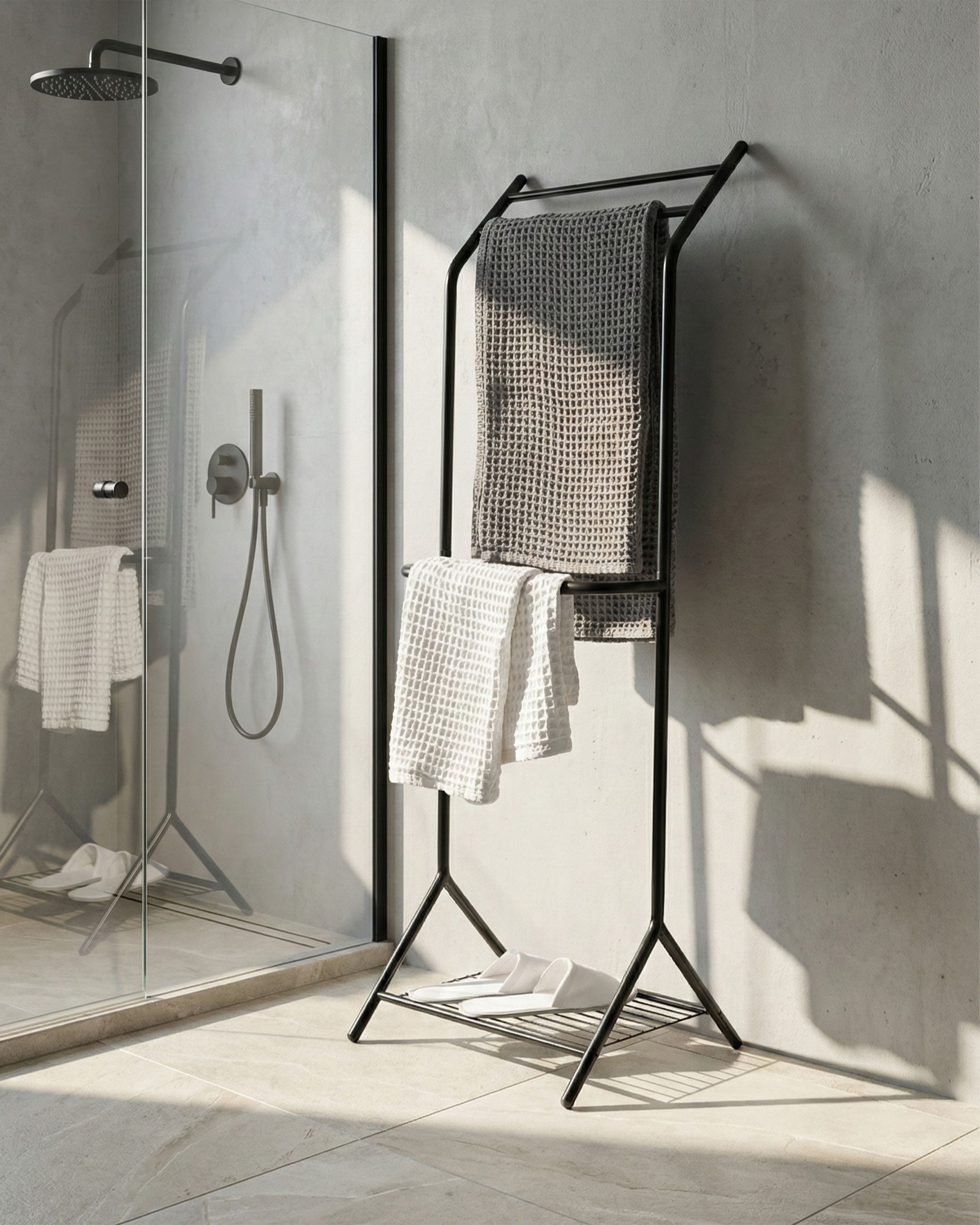 Towel Stand COTIA Metal Black