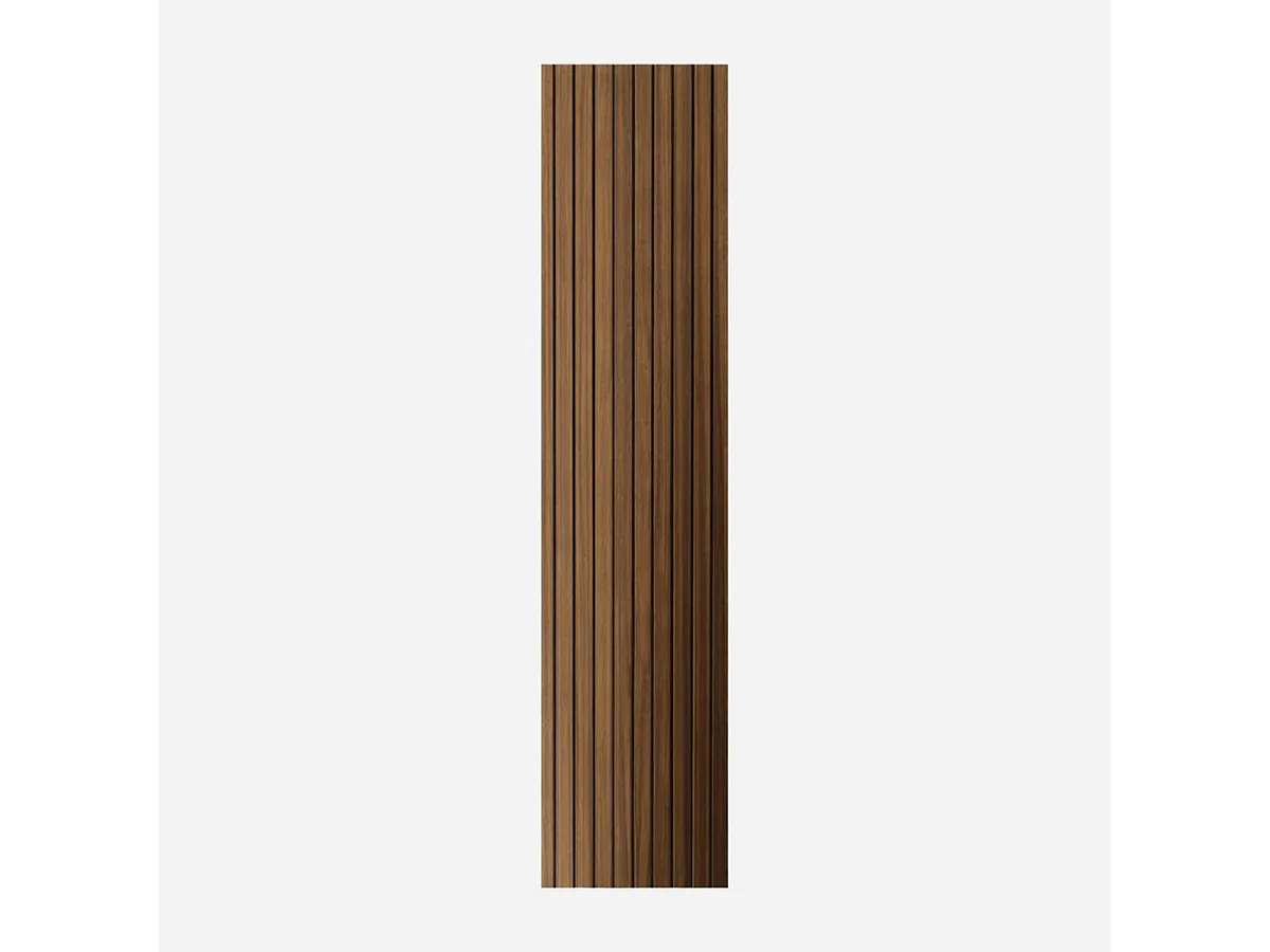 Panneau décoratif en PVC imitation lattes de bois, lot de 10 pièces, 120 x 30 cm, revêtement mural noyer clair