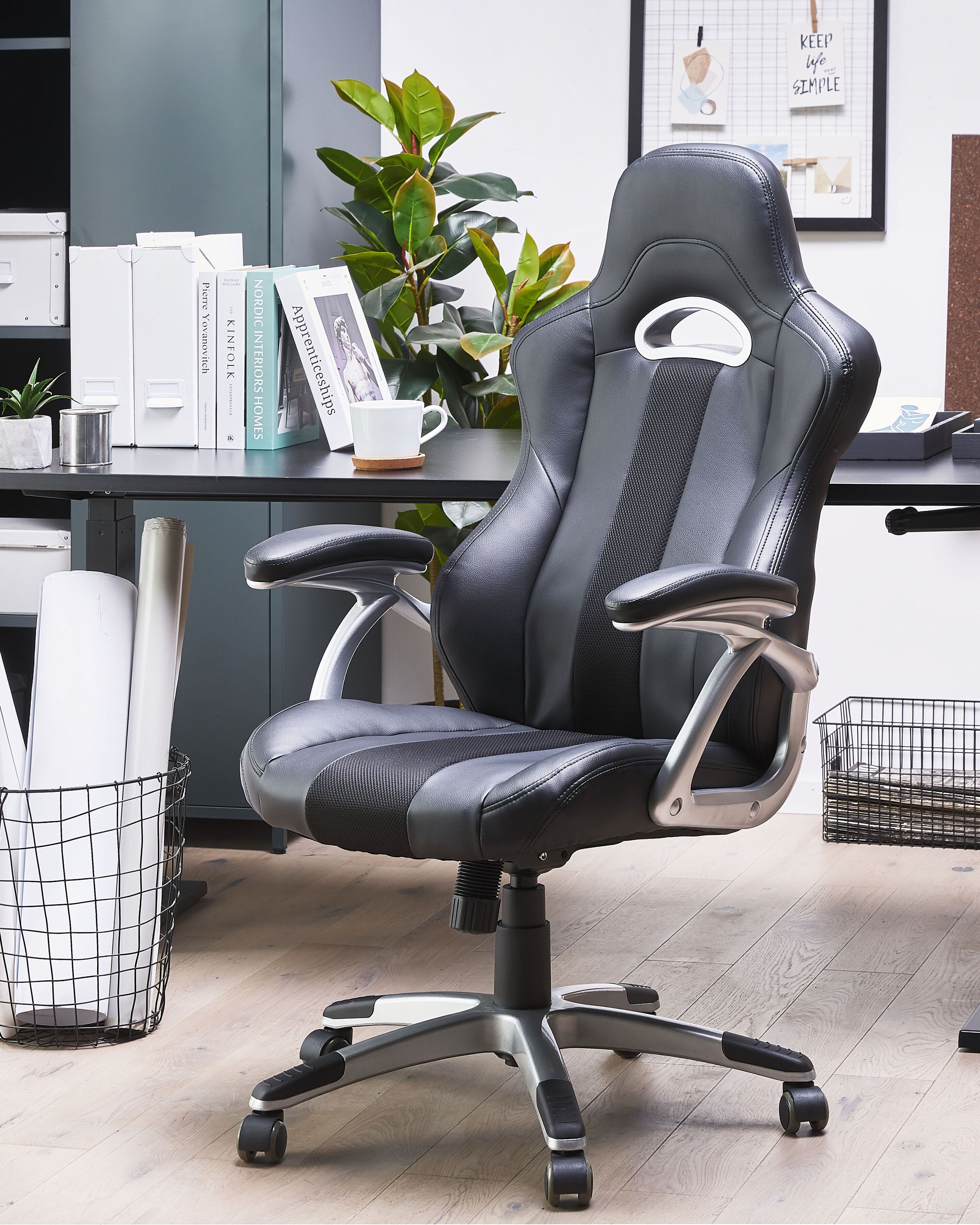 Office Chair ADVENTURE Faux Leather Black