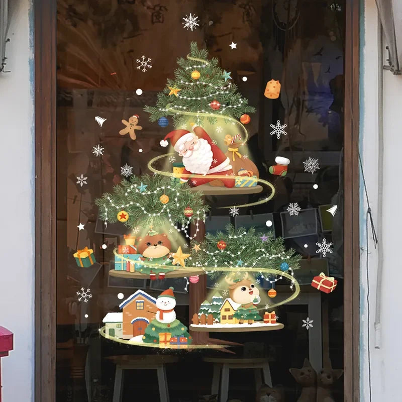 MerryScenes | Feestelijke Glasstickers