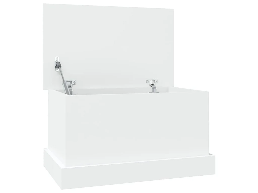 Coffre de rangement Blanc 50x30x28 cm Bois d'ingénierie