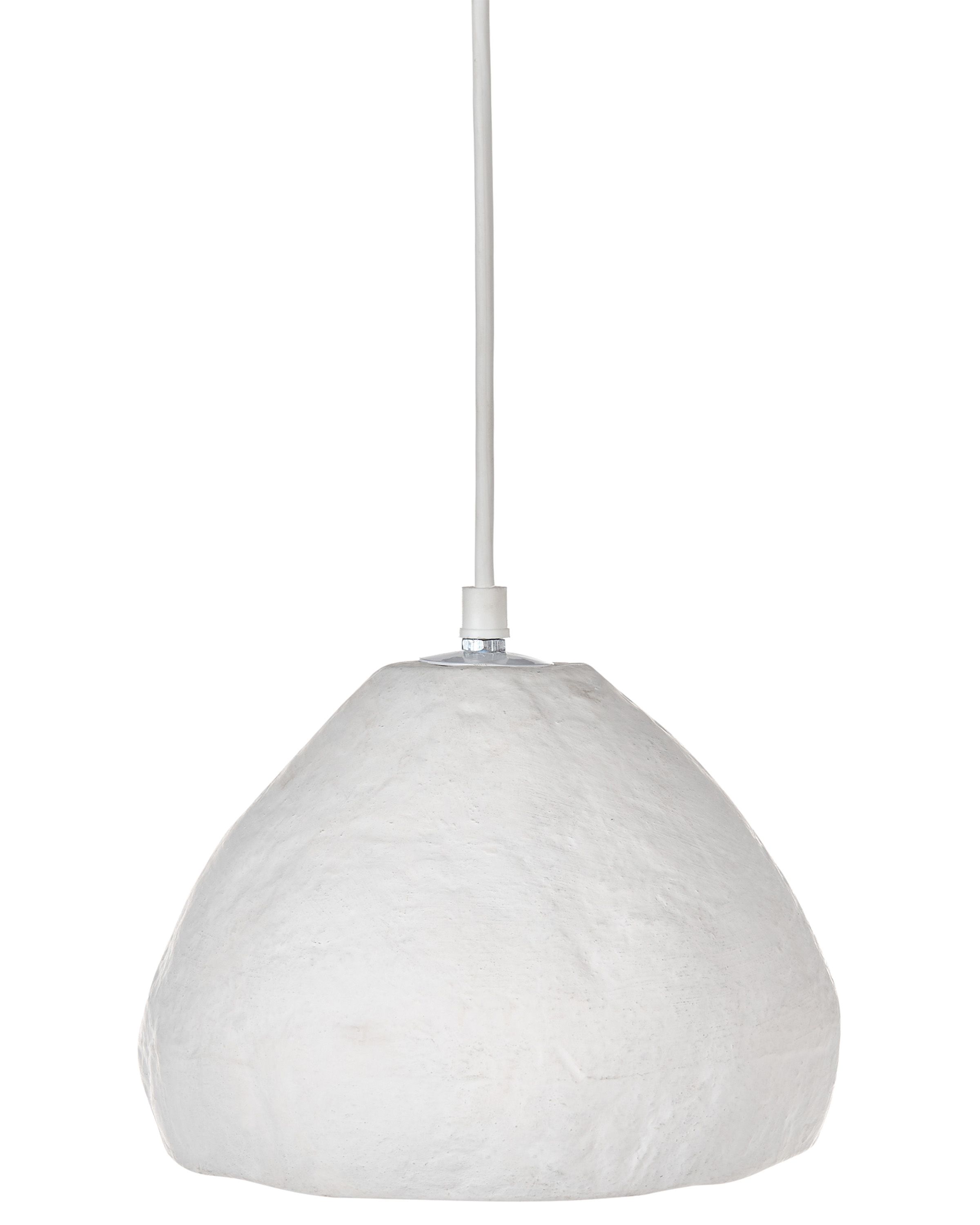Pendant Lamp OLIMAR Papier-Mâché White