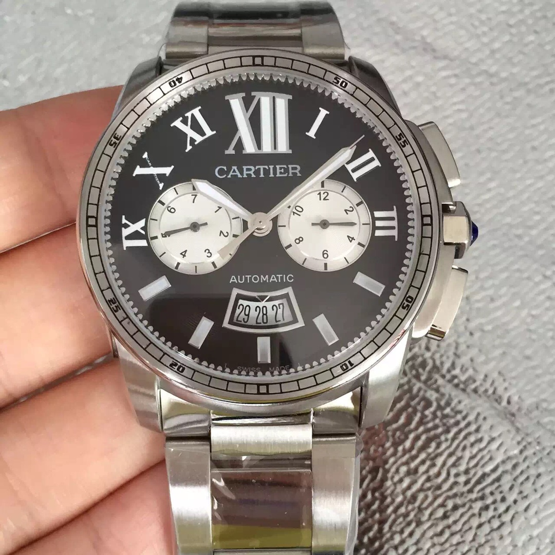 Cartier Calibre Chronograph Men's Watch(1:1 replica) - Top club