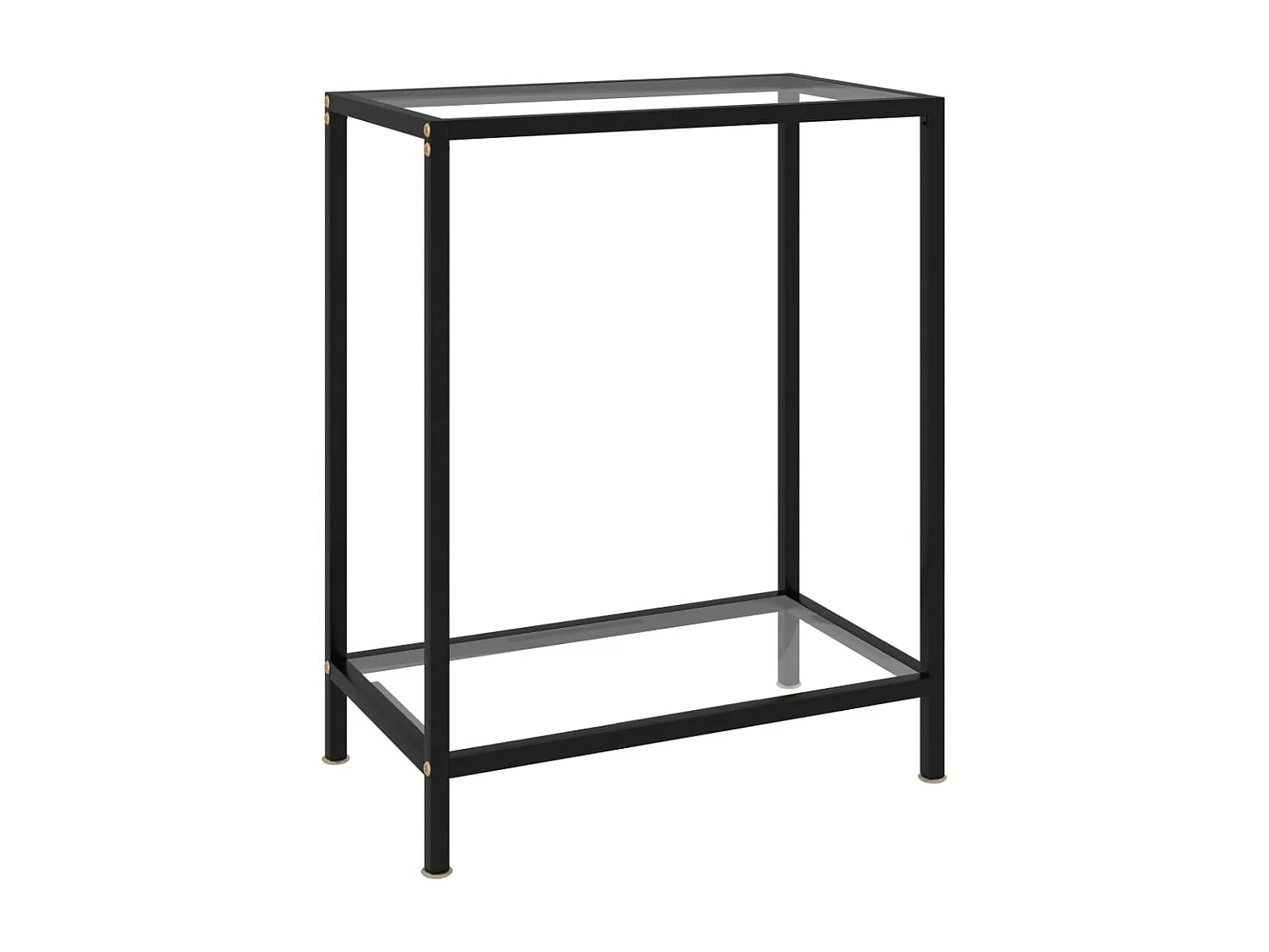 Table console Transparent 60x35x75 cm Verre trempé