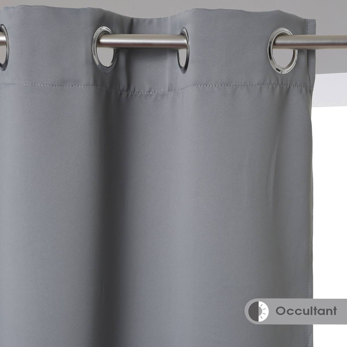 Blackout curtain Grey, 140x260 cm