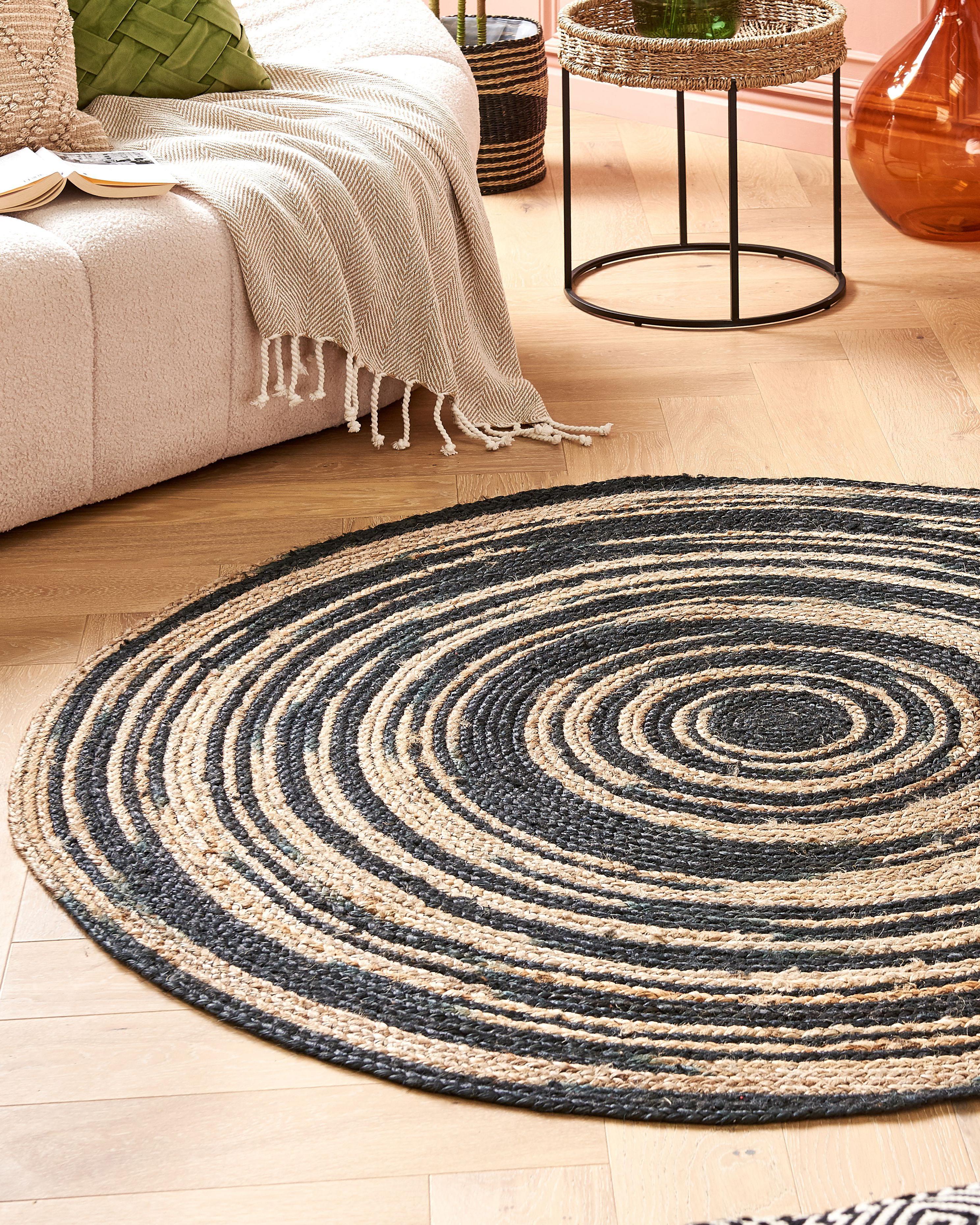 Rug ARTORA Beige ø 140 cm Jute