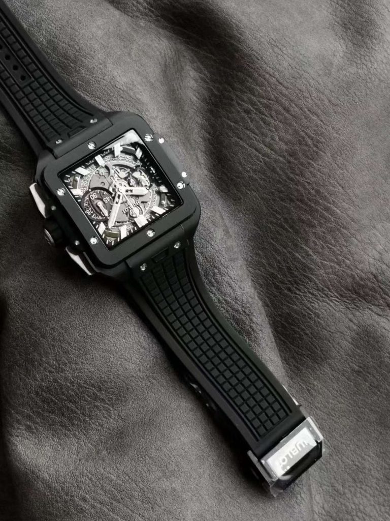 Hublot Replica 1:1 Watch Black Ceramic Square Bang Unico Chronograph 42mm - Top club