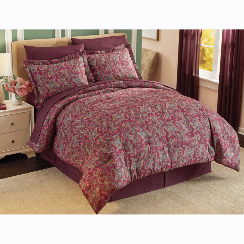 Jewel Paisley Complete Bed Set and Window Treatments - MIDNIGHT VELVET CATALOG