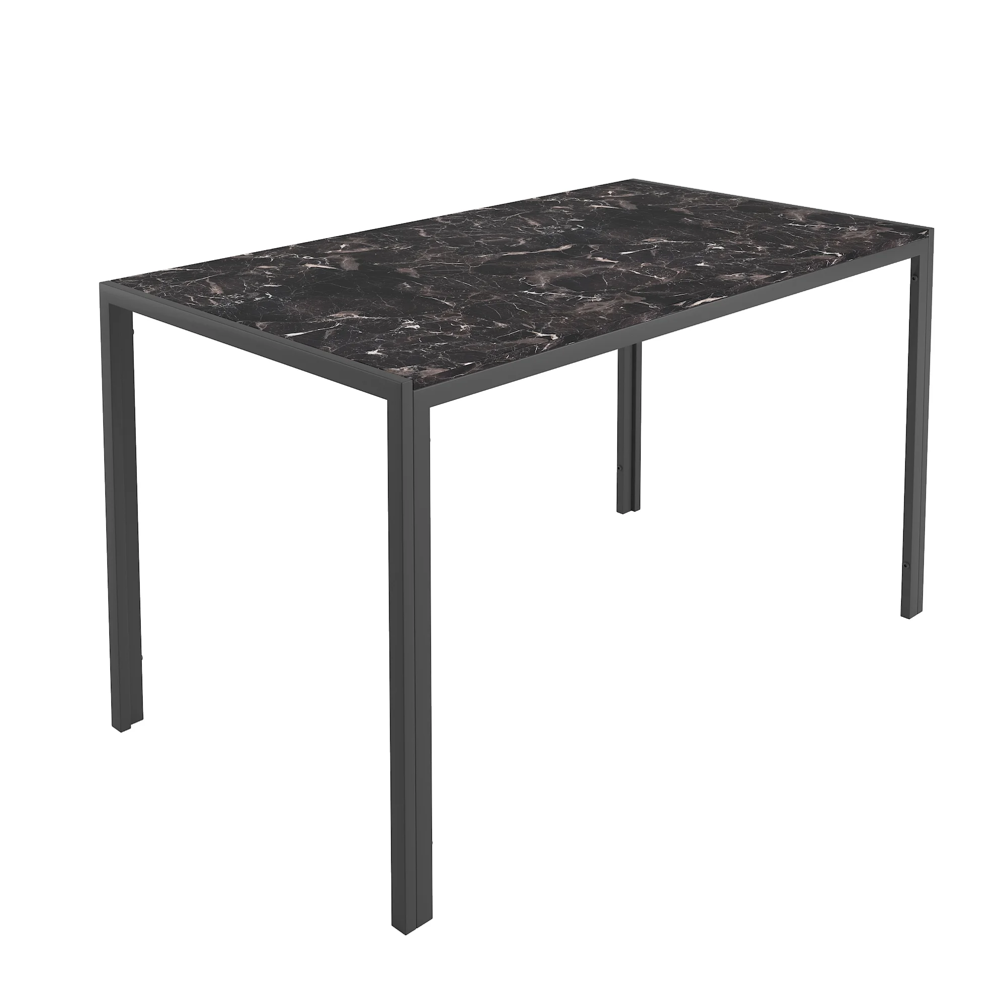 5 Piece Dining Set, Modern Dining Table and Chairs Set for 4, Counter Height Bar Table Set, Modern Pub Table with 4 Velvet Fabric Cushioned Stools, Faux Marble Dining Table & Stools Set, D9297 - Image 51