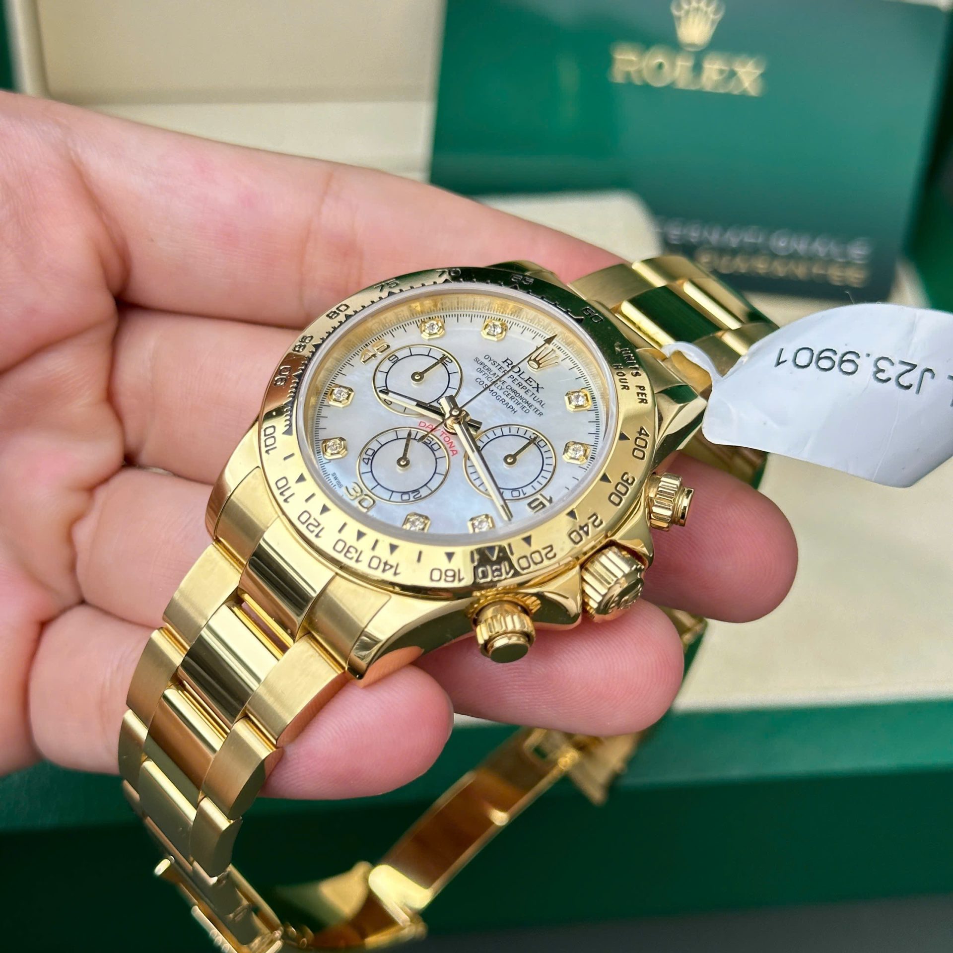 Rolex Daytona 116508 Gold Wrapped Replica 11 Watch Dial Mother Of Pearl 40mm - Top club