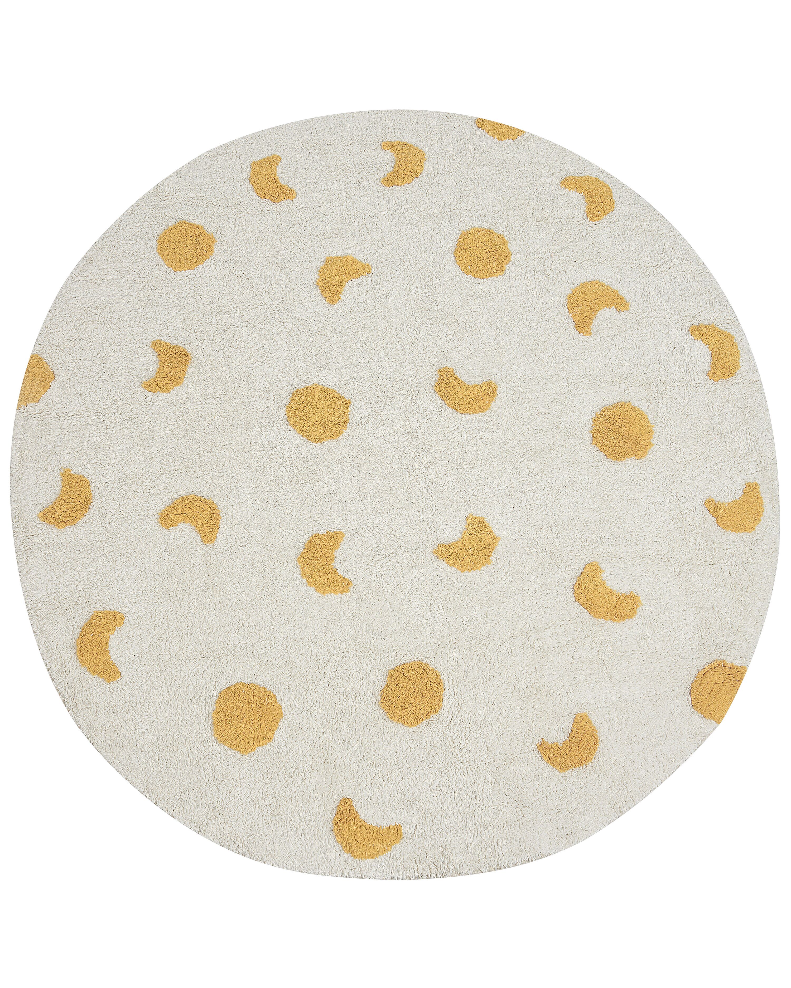 Kids Rug LOTI Beige ø 140 cm Cotton