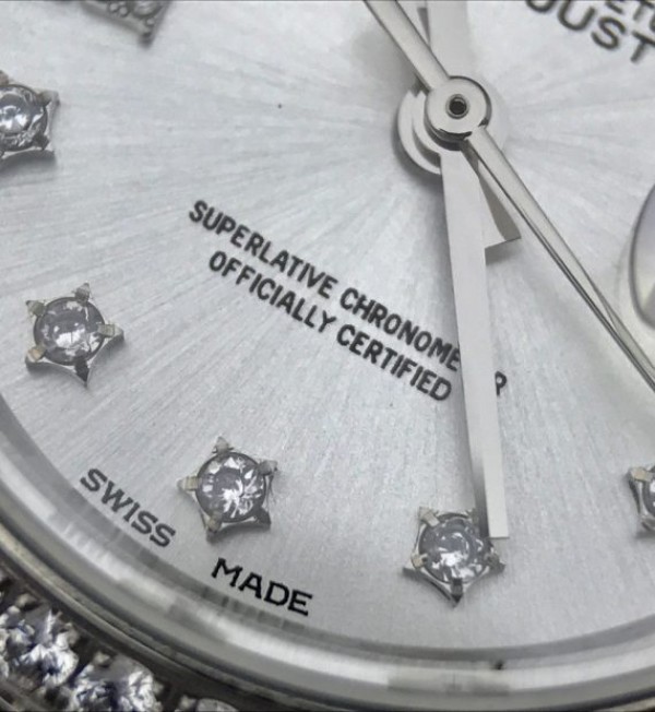 Replica Rolex DateJust 28mm Diamonds Bezel White Dial Diamonds Rome Markers Bracelet A2236 - Top club