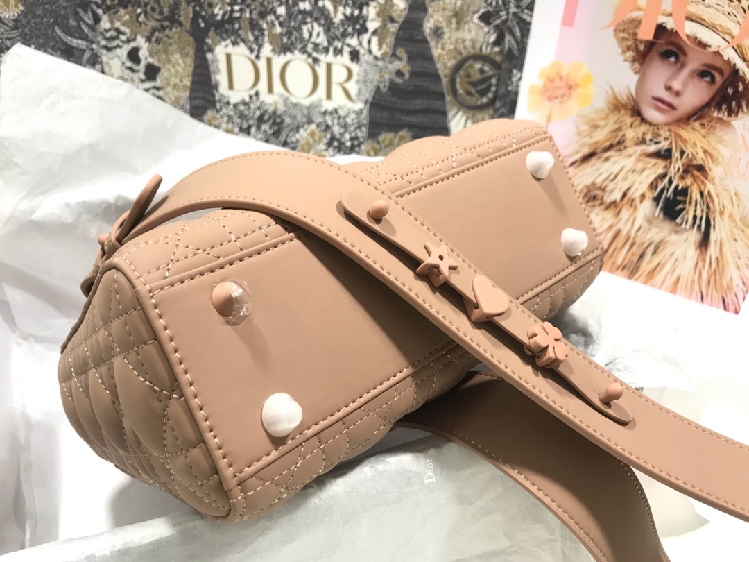 Christian Dior Smal Lady Dior My ABCDIOR Bag Brown For Women 8in/20cm CD1:1High-quality replica