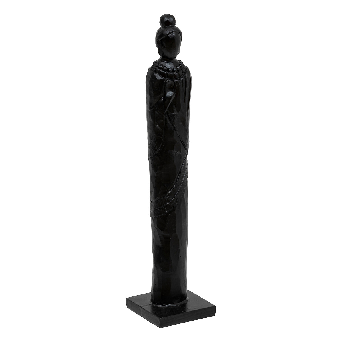 "Hailey" Female statue Resin, Black, H.38 cm
