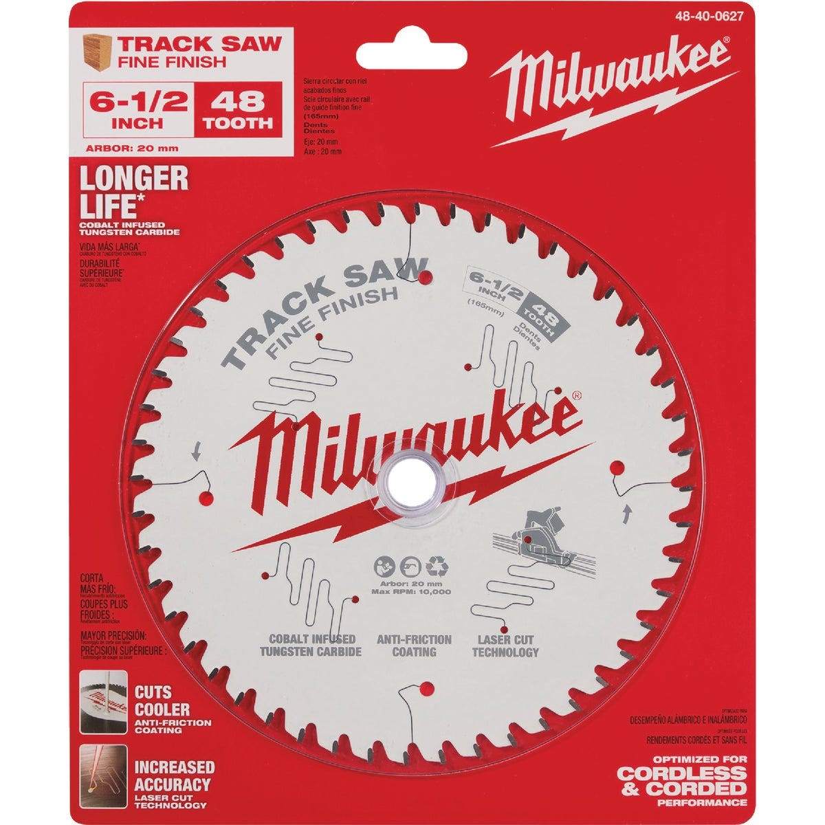 Milwaukee 6-1/2 In. 48-Tooth Fine Finish Track Saw Blade