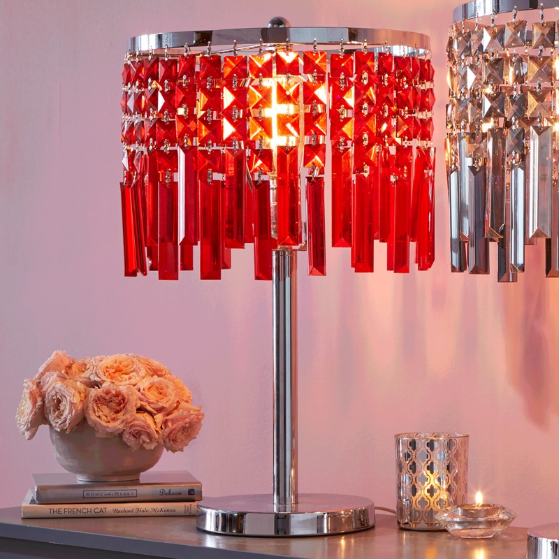 Crystal Dangle Lamps - MIDNIGHT VELVET CATALOG