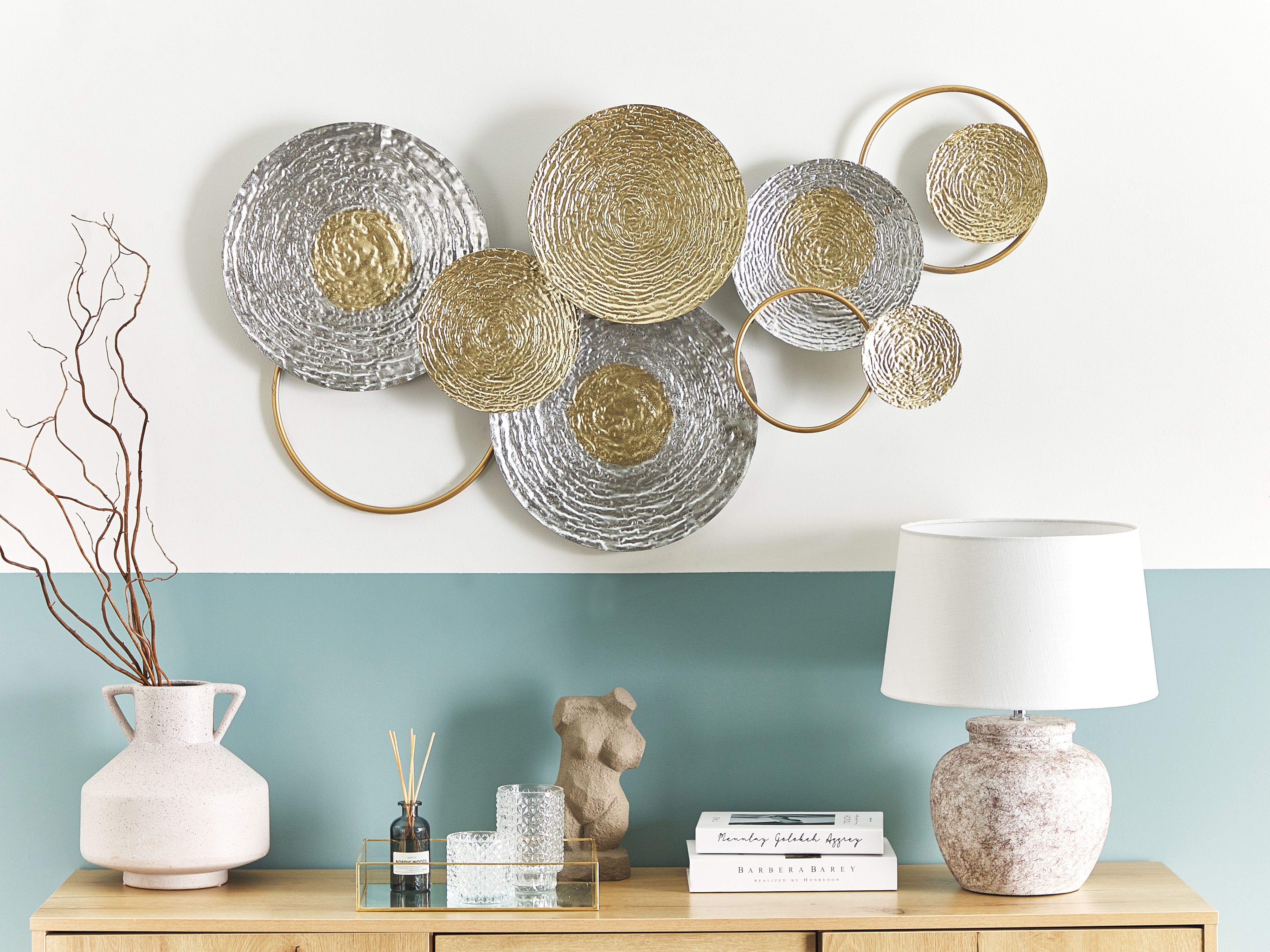 Wall Decor VANADIUM Metal 60 cm Gold